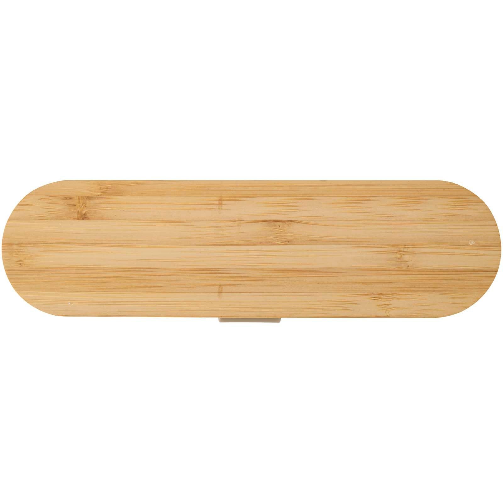 Ensemble de couverts Runa avec couvercle en bambou 9