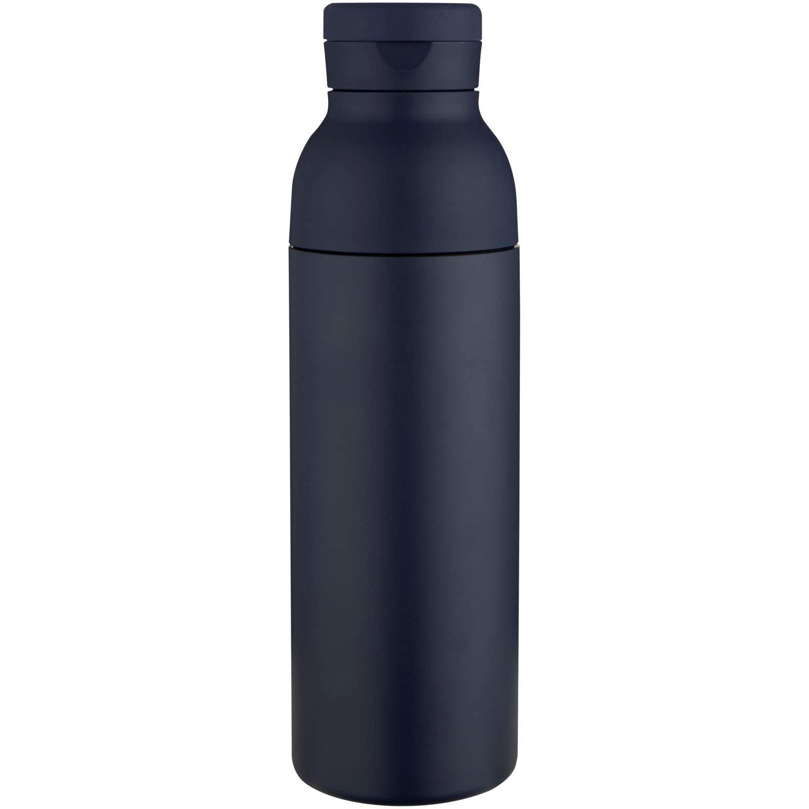 Bouteille d’eau Illuminate de 650 ml en acier inoxydable recyclé à double paroi RCS avec couvercle 3 pièces 3