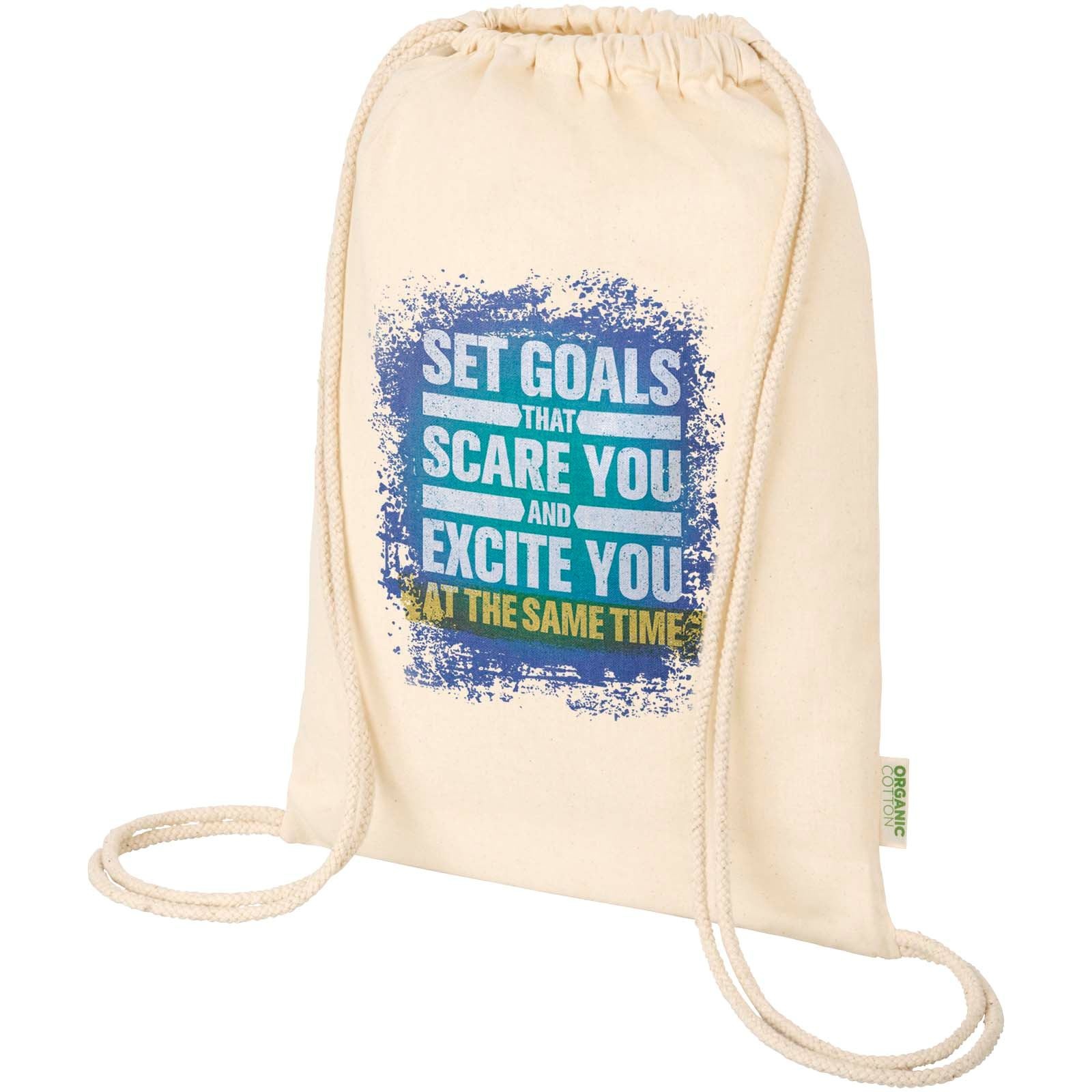 Sac refermable à cordon Odisha de 5 L bio certifié OCS 140 g/m² 18
