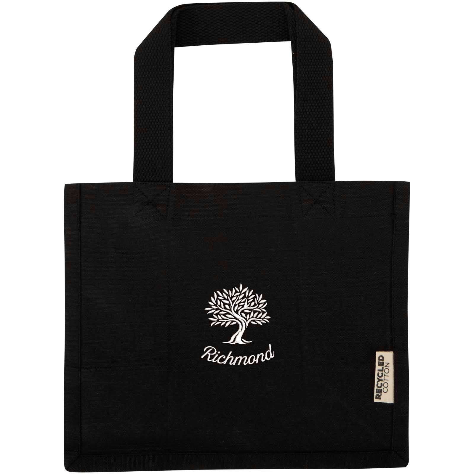 Mini sac shopping Odessa à soufflet en coton recyclé de 9 L et 220 g/m² certifié GRS 6