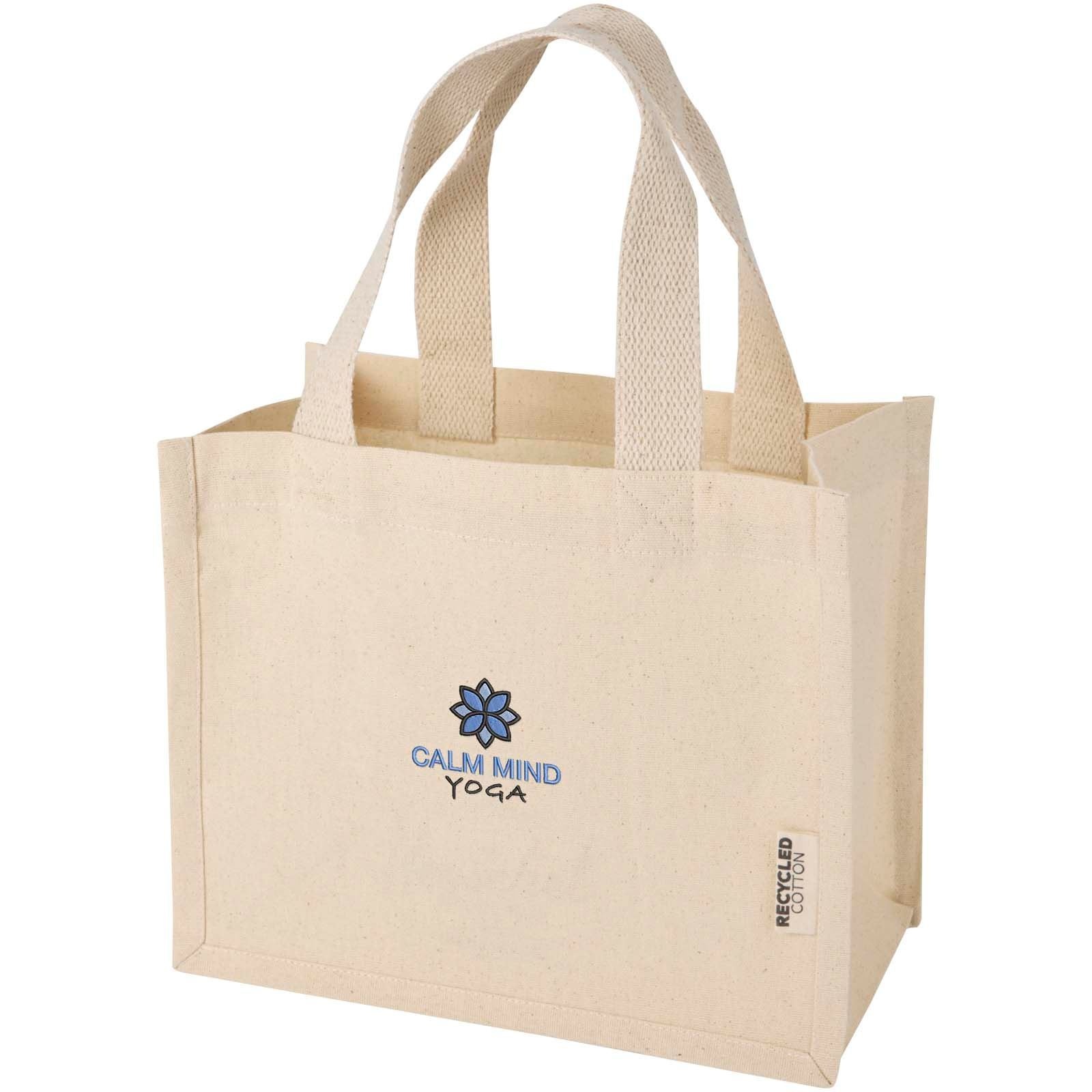 Mini sac shopping Odessa à soufflet en coton recyclé de 9 L et 220 g/m² certifié GRS 7