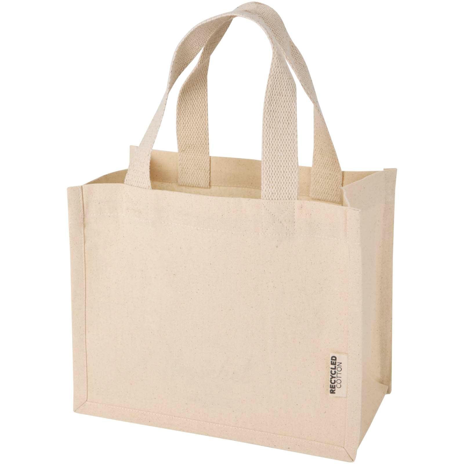 Mini sac shopping Odessa à soufflet en coton recyclé de 9 L et 220 g/m² certifié GRS 3