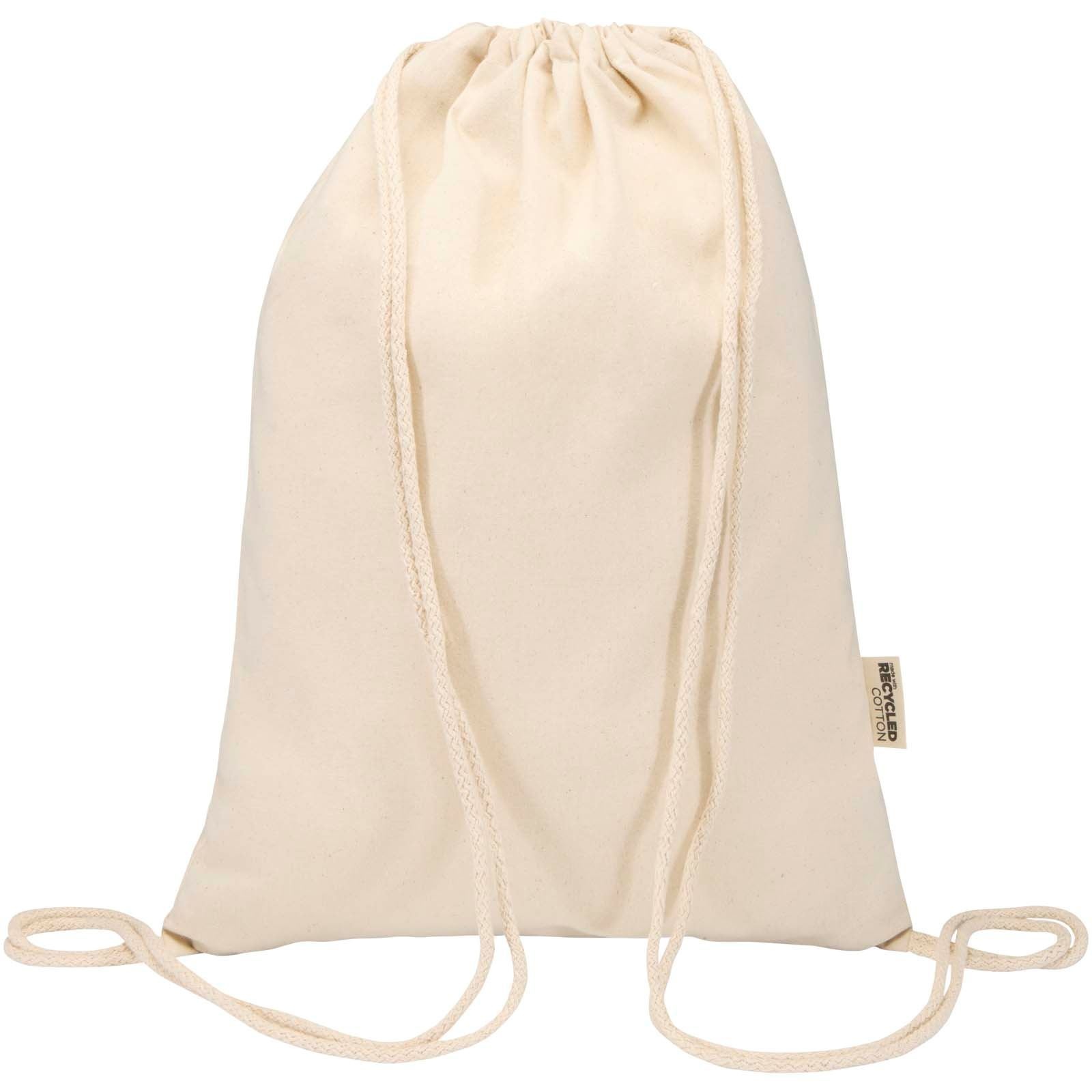 Sac Peru Blend de 5 L avec cordon en coton recyclé 180 g/m2 certifié GRS 9