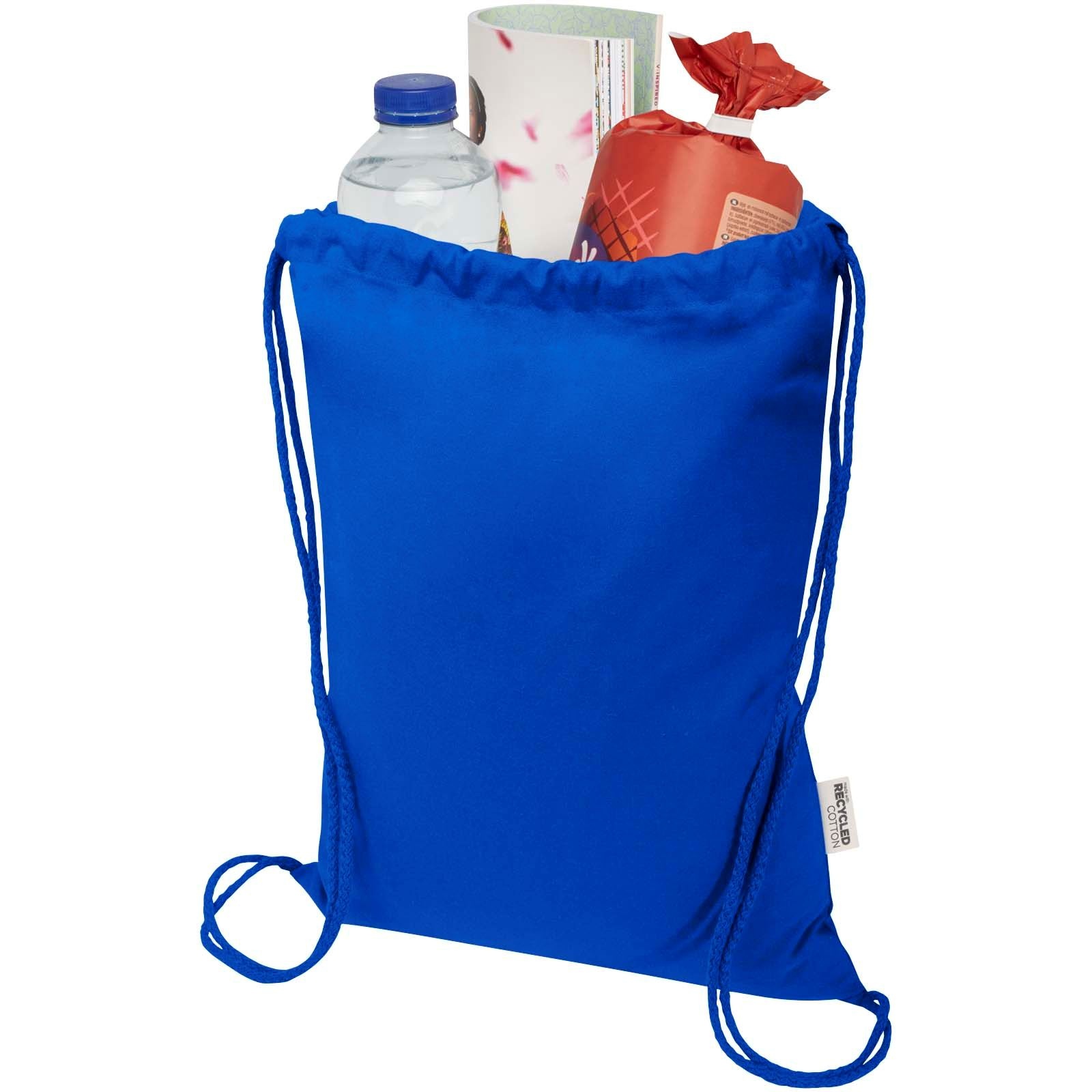 Sac Peru Blend de 5 L avec cordon en coton recyclé 180 g/m2 certifié GRS 29