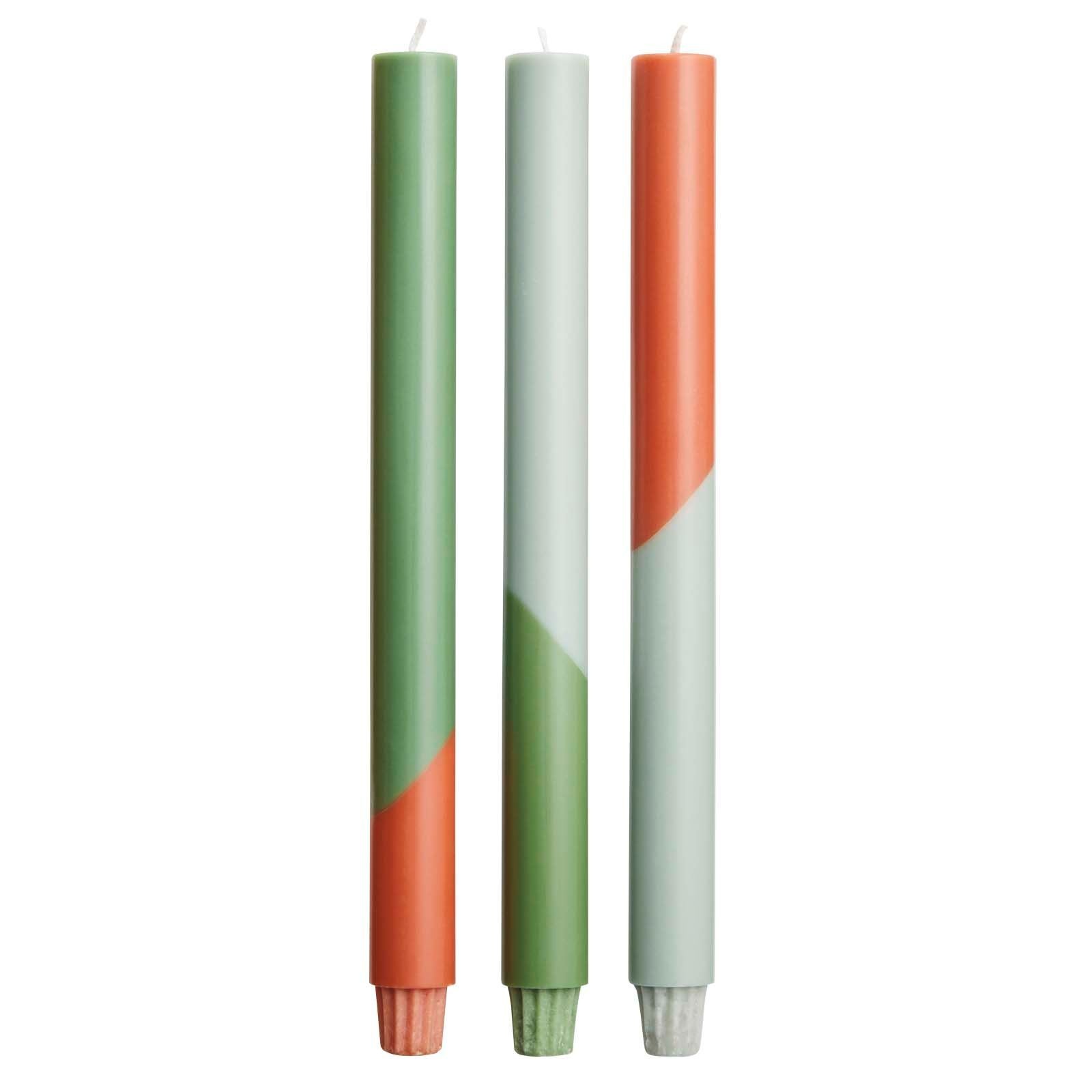 Bougies à rayures diagonales Originalhome Eden par lot de 3 4
