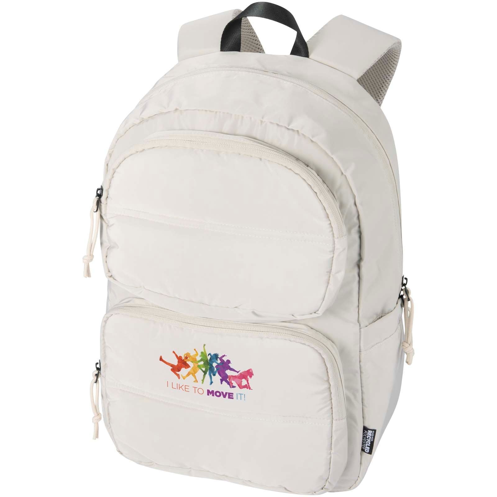 Sac à dos pour ordinateur portable Puffer de 15,6" recyclé et certifié GRS, de15 L 10