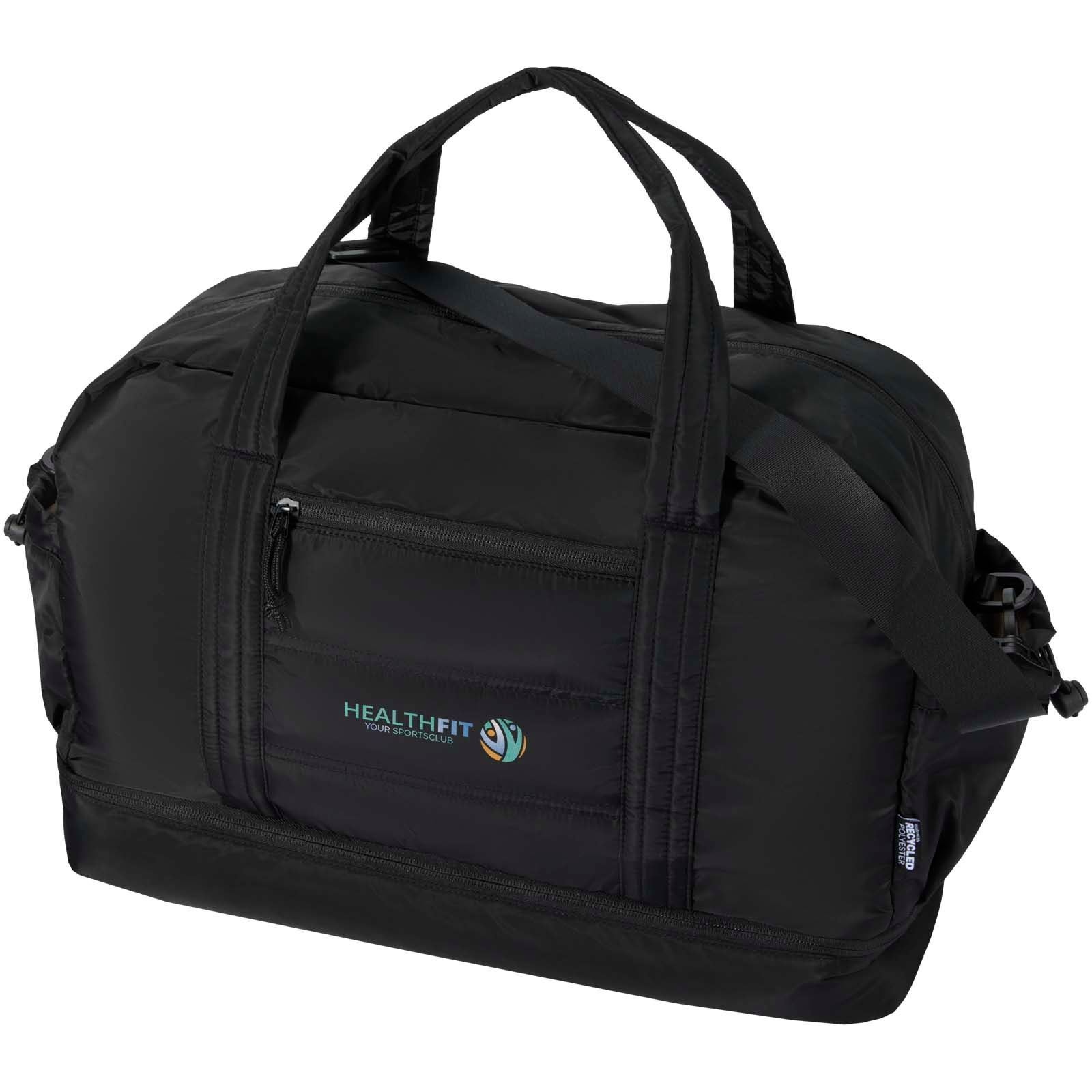 Sac de voyage Puffer recyclé certifié GRS avec fond isolé de 30 L 8