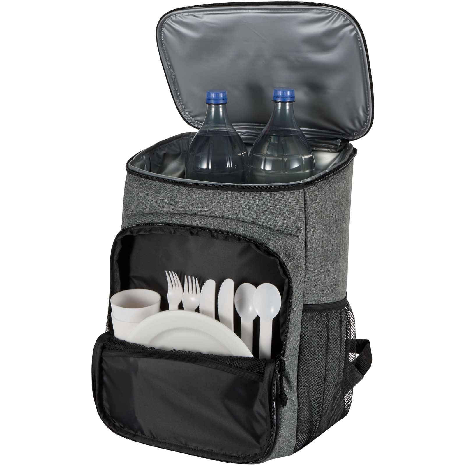 Sac à dos isotherme 20 L Tundra recyclé et certifié GRS pour pique-nique avec ensemble de couverts 17
