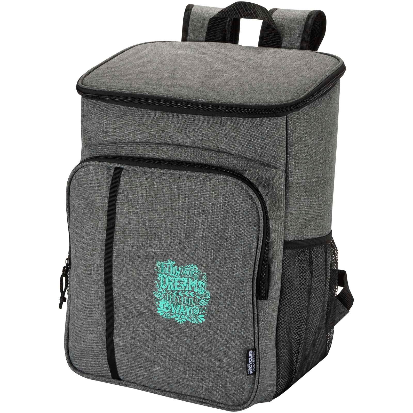 Sac à dos isotherme 20 L Tundra recyclé et certifié GRS pour pique-nique avec ensemble de couverts 8