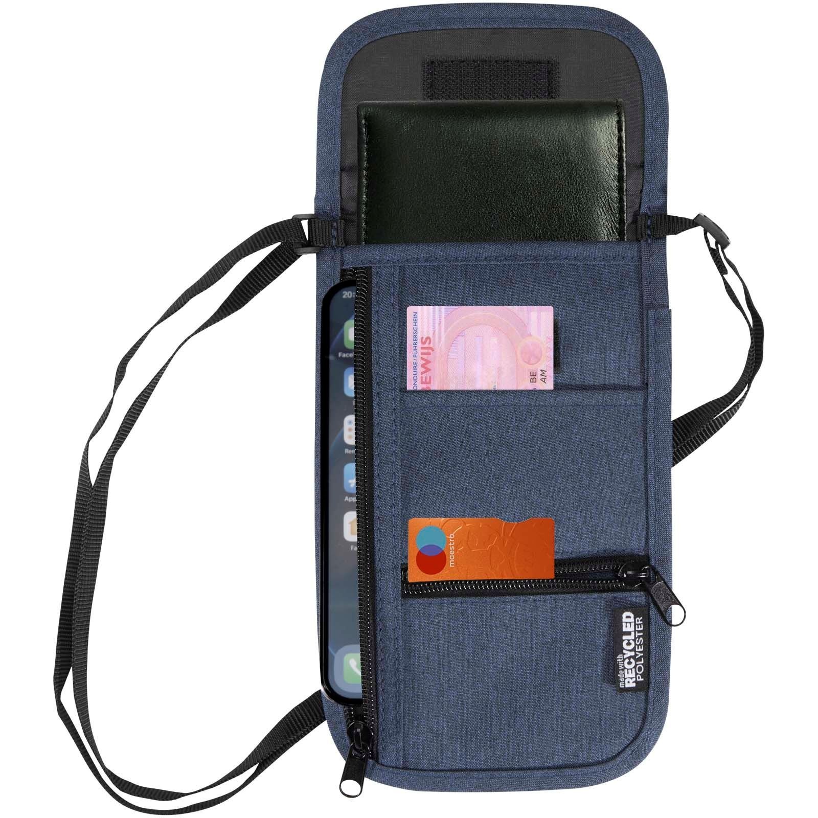 Pochette de voyage intelligente Ross recyclée et certifiée GRS 15