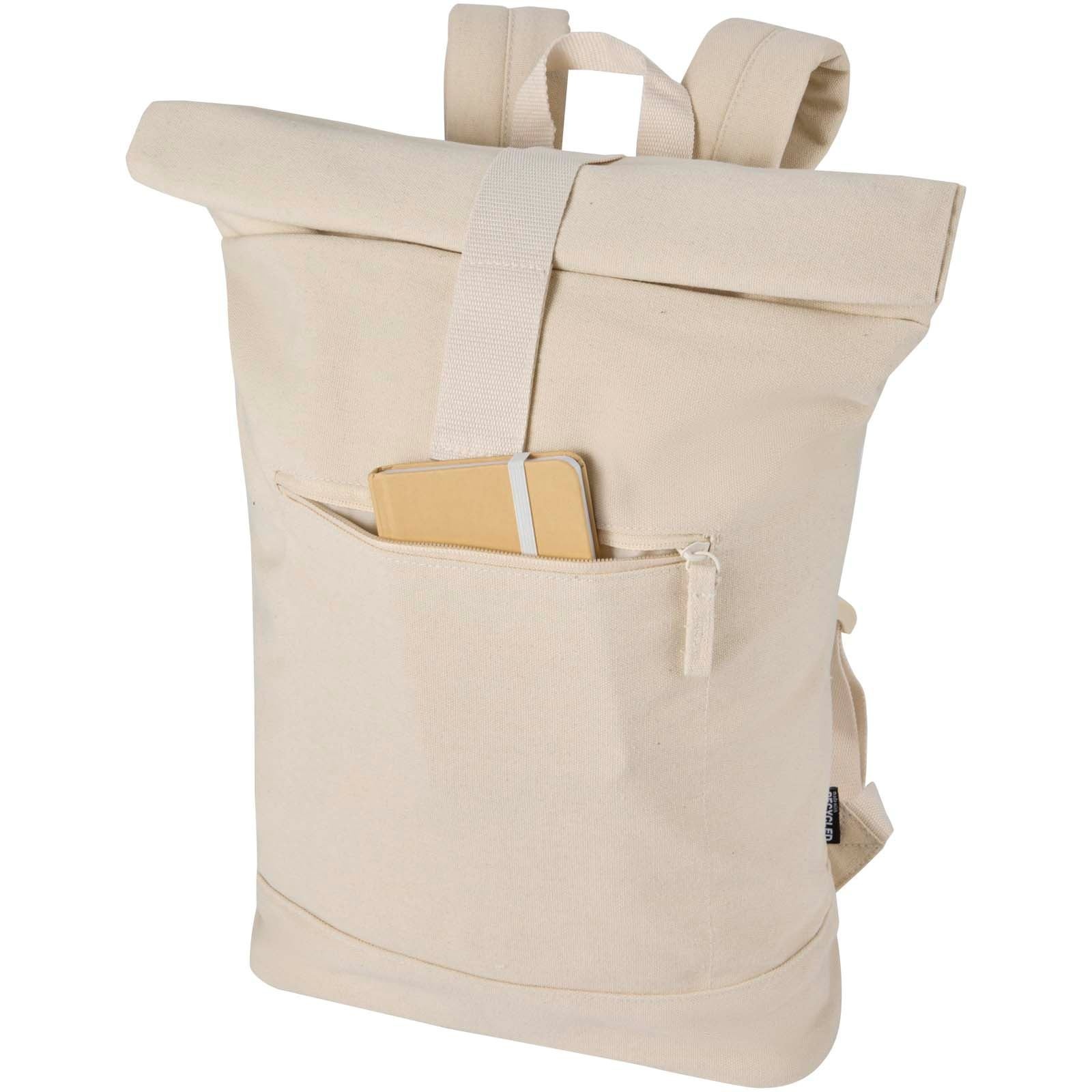 Sac à dos à fermeture enroulable Recanvas recyclé et certifié GRS de 14" et 16 L 16