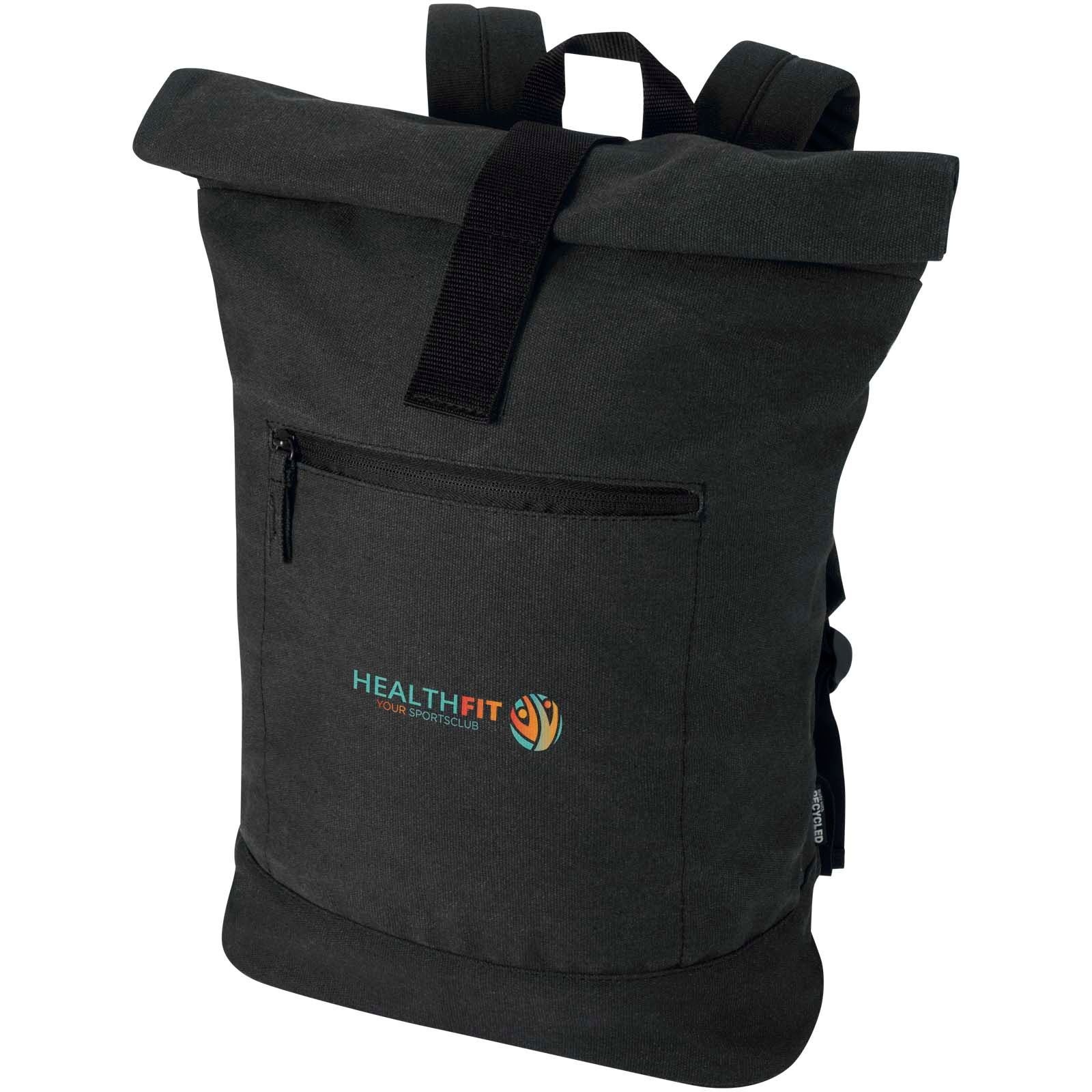 Sac à dos à fermeture enroulable Recanvas recyclé et certifié GRS de 14" et 16 L 8