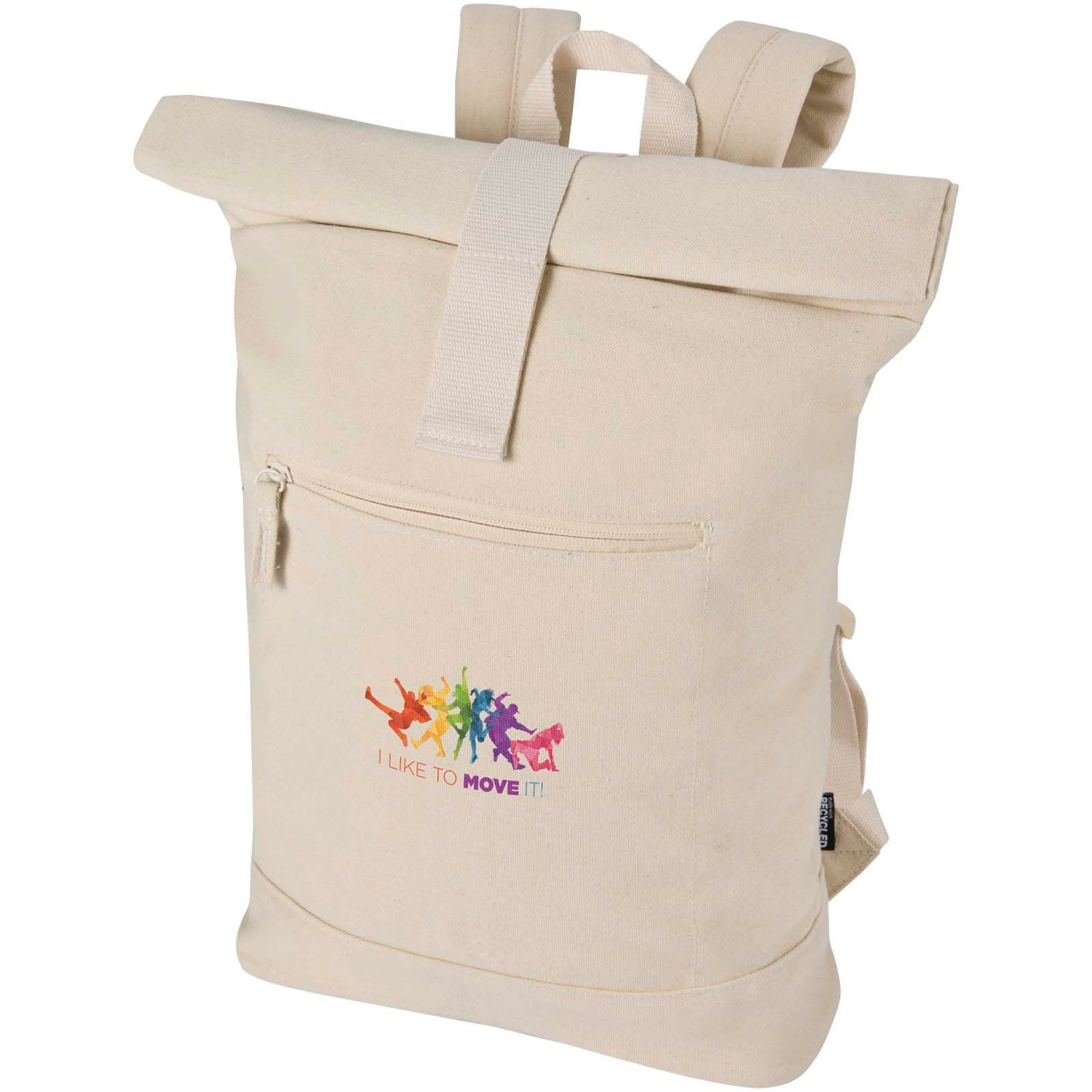 Sac à dos à fermeture enroulable Recanvas recyclé et certifié GRS de 14" et 16 L 10