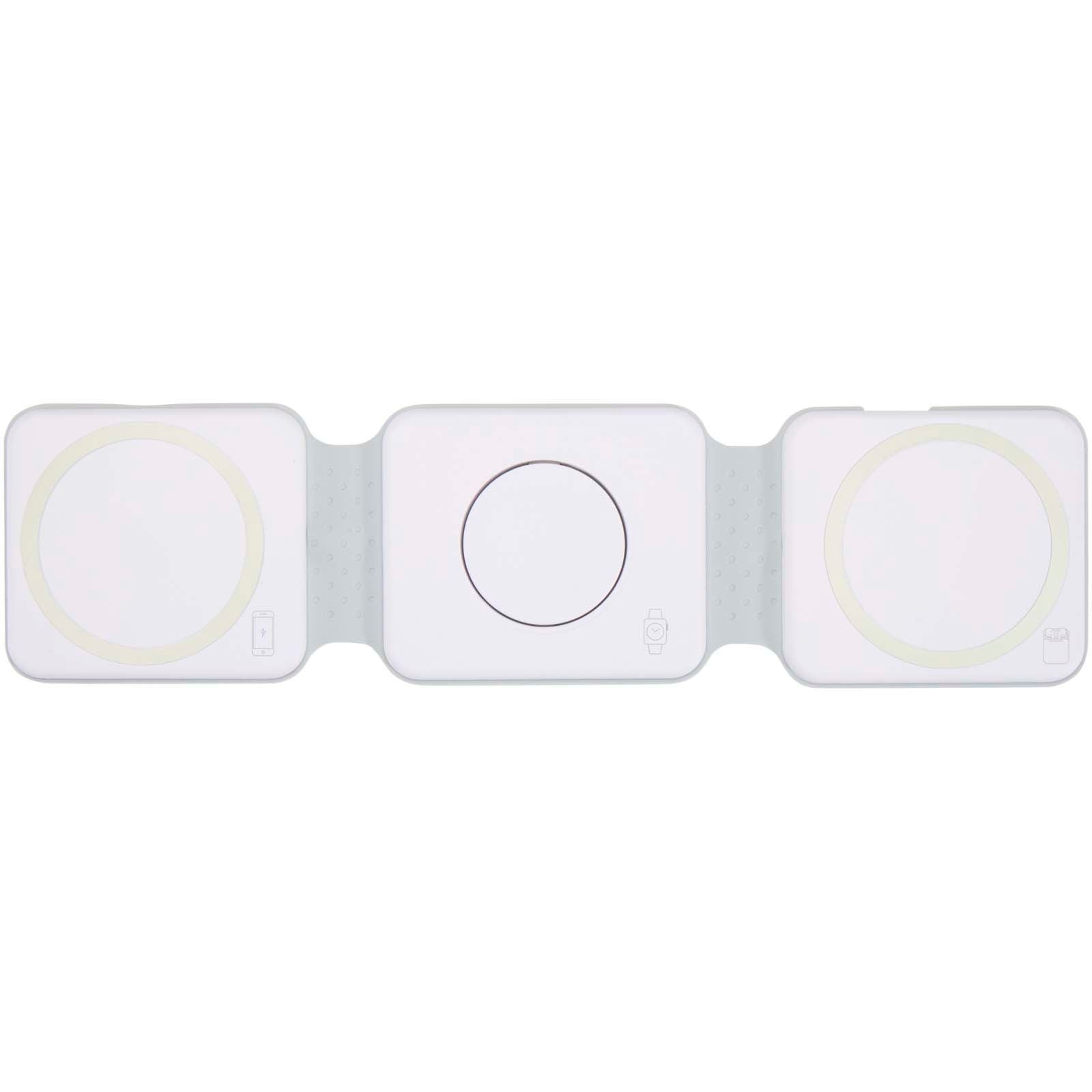 Chargeur sans fil pliable Armus 3 en 1 de 15 W en plastique recyclé 5