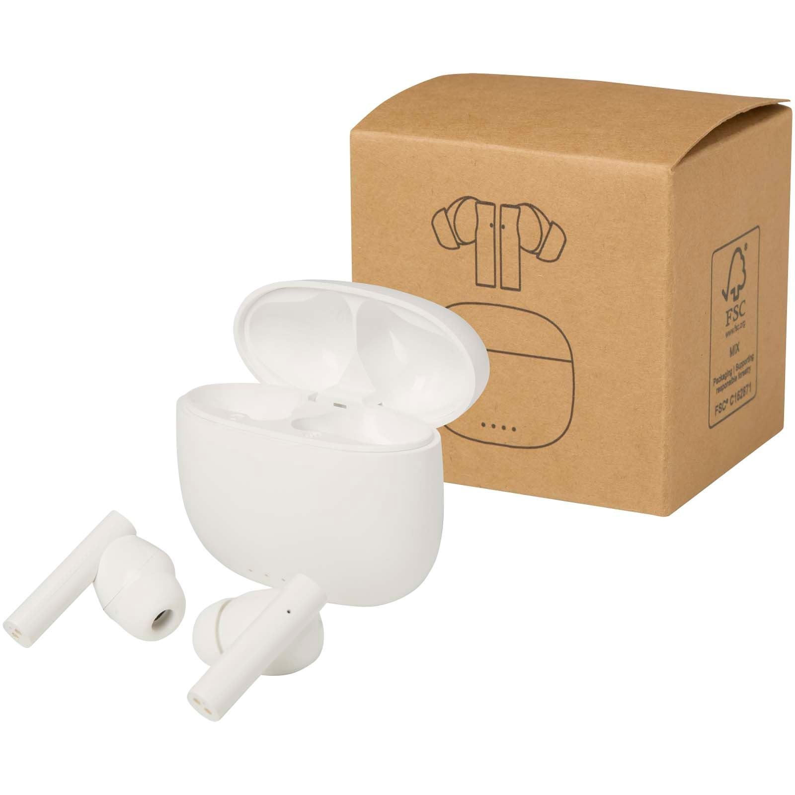 Oreillette Bluetooth® True Wireless Alterf en plastique recyclé avec embouts en silicone 3