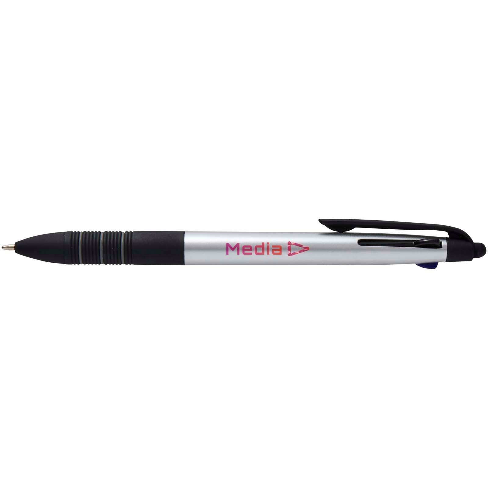 Stylo bille Trine recyclé RCS 3 encres avec stylet 4