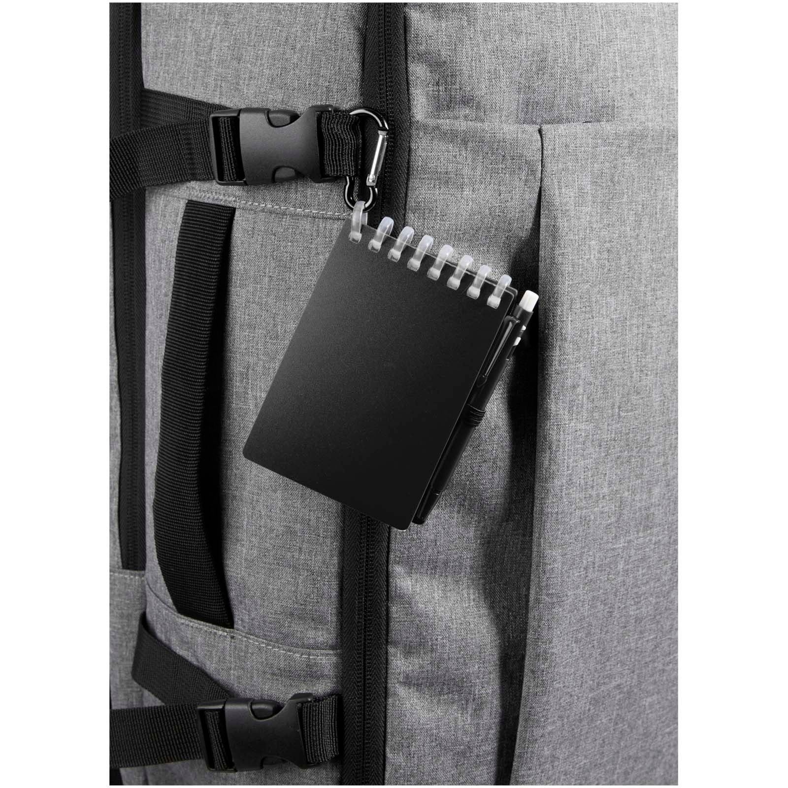 Ensemble carnet souple d’extérieur recyclé et stylo bille (encre noire) Lig Mini 22
