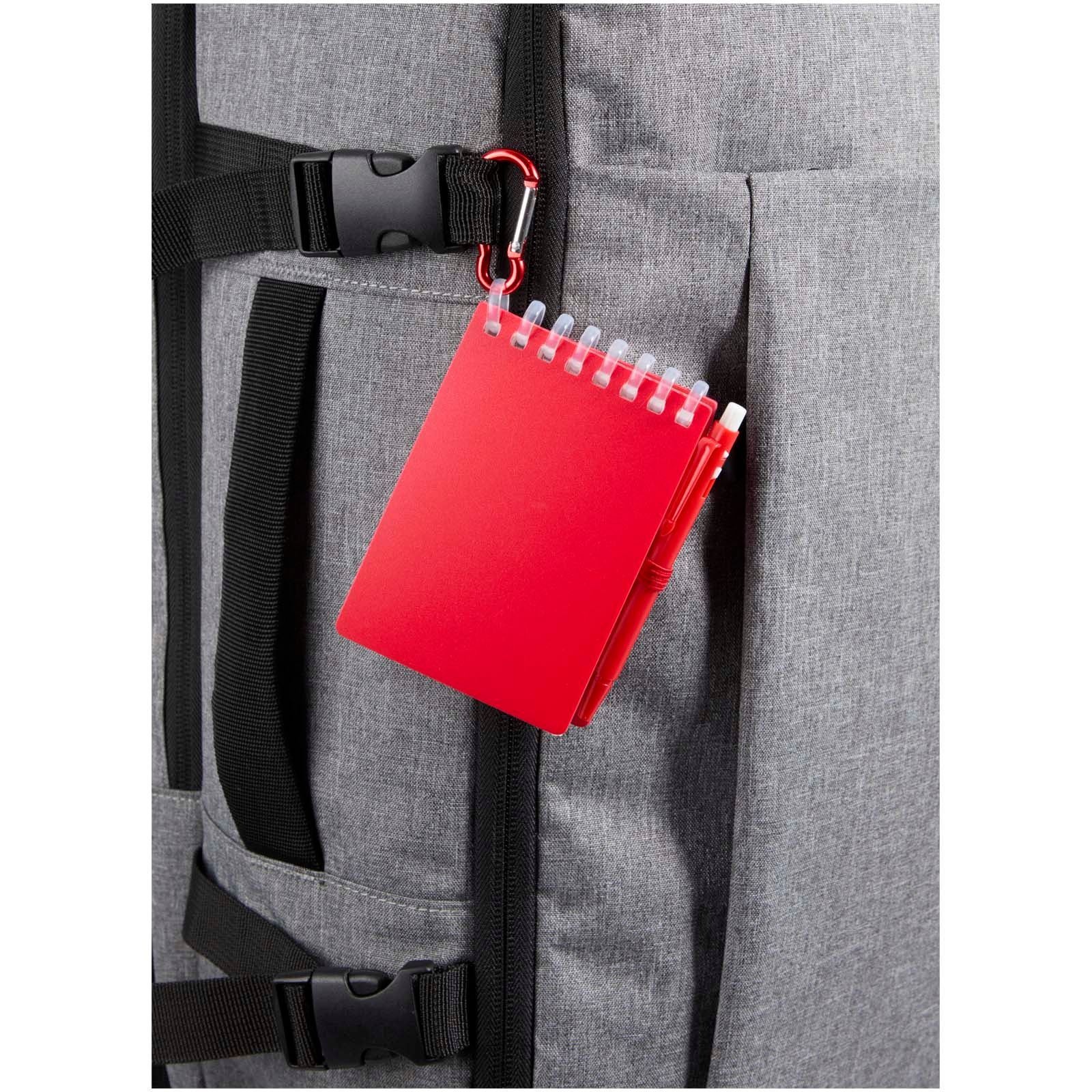 Ensemble carnet souple d’extérieur recyclé et stylo bille (encre noire) Lig Mini 25