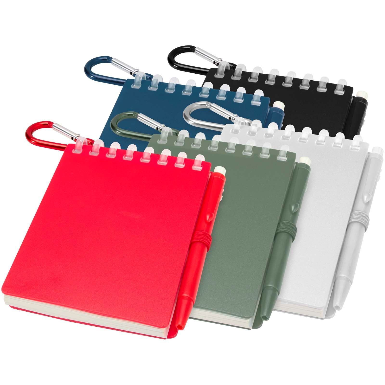 Ensemble carnet souple d’extérieur recyclé et stylo bille (encre noire) Lig Mini 29