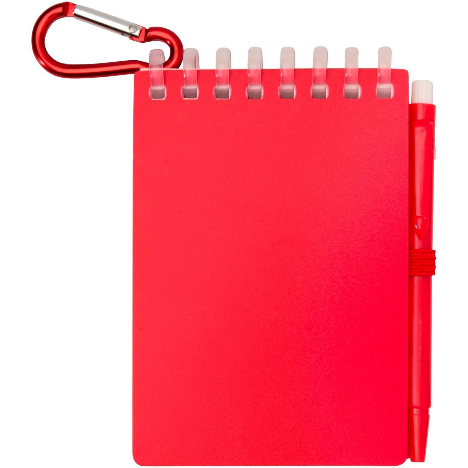 Ensemble carnet souple d’extérieur recyclé et stylo bille (encre noire) Lig Mini 9