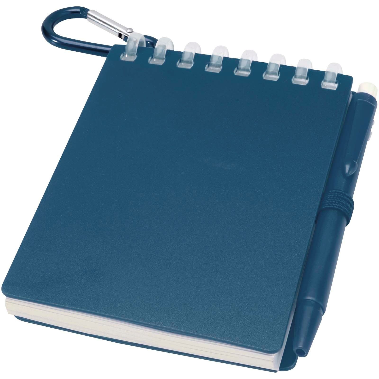 Ensemble carnet souple d’extérieur recyclé et stylo bille (encre noire) Lig Mini 4
