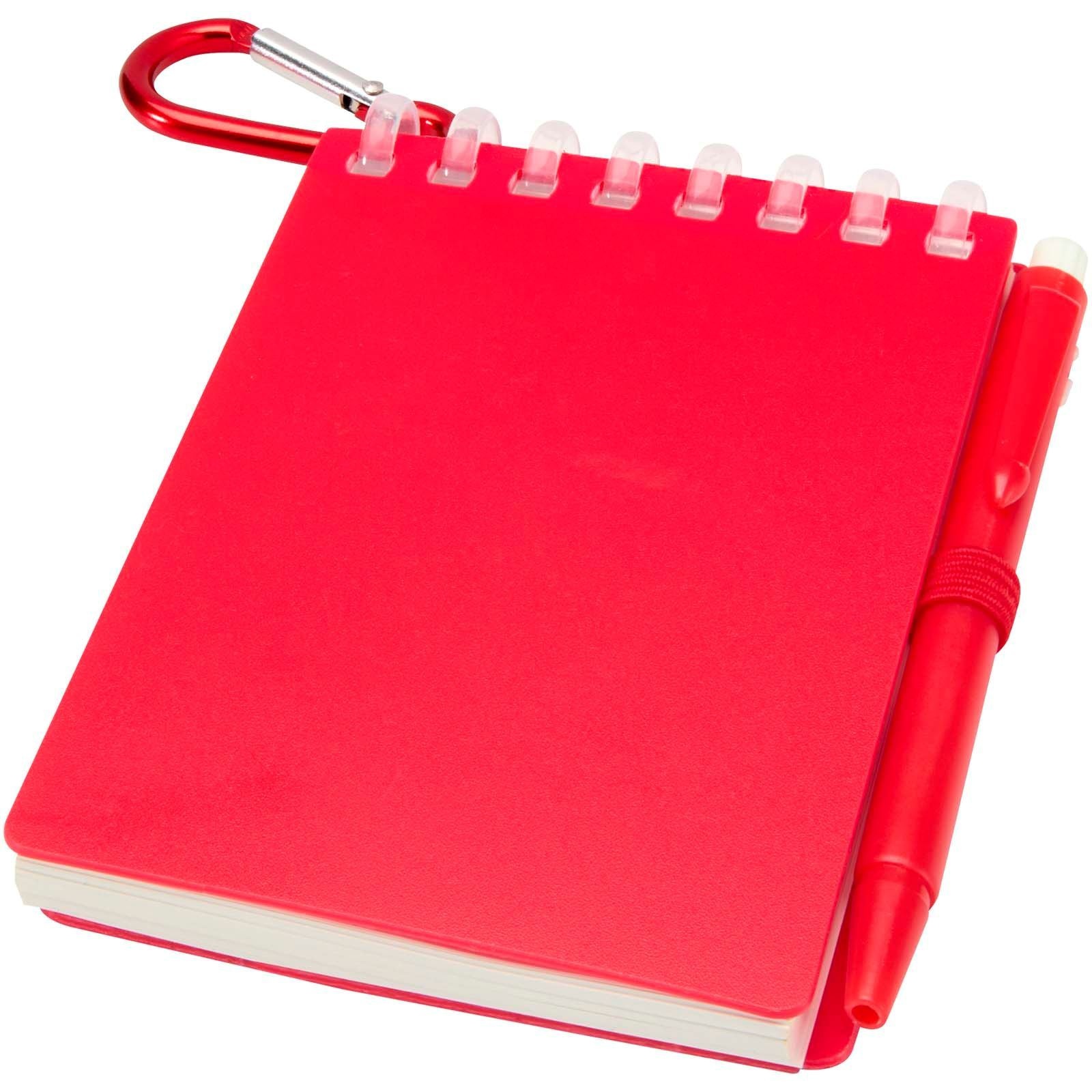 Ensemble carnet souple d’extérieur recyclé et stylo bille (encre noire) Lig Mini 5