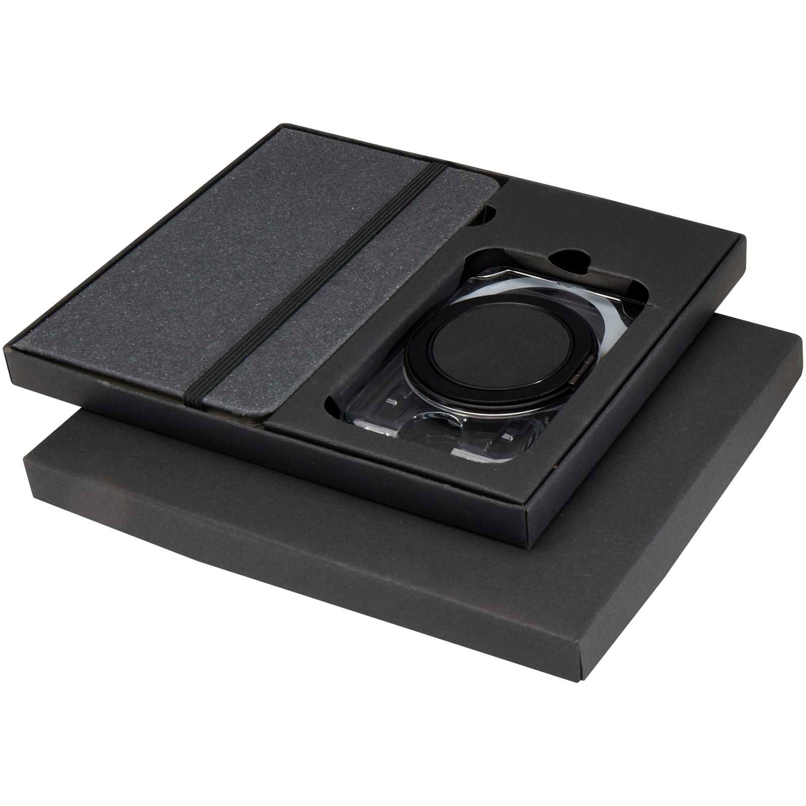 Coffret cadeau Kern avec carnet à couverture rigide A6 et portefeuille MagSafe