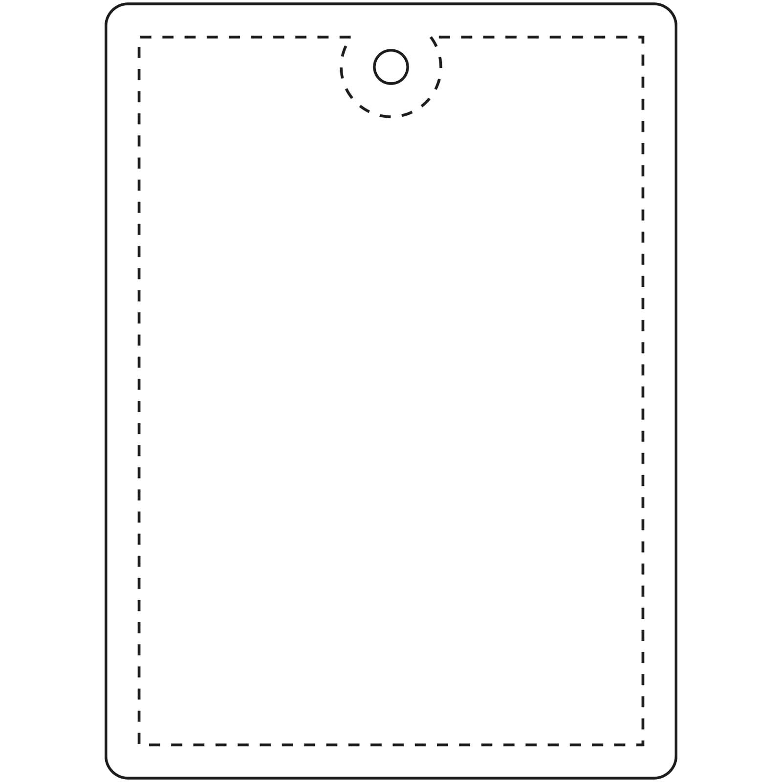 Grande attache rectangulaire légère RFX™ H-12 en PVC réfléchissant 9