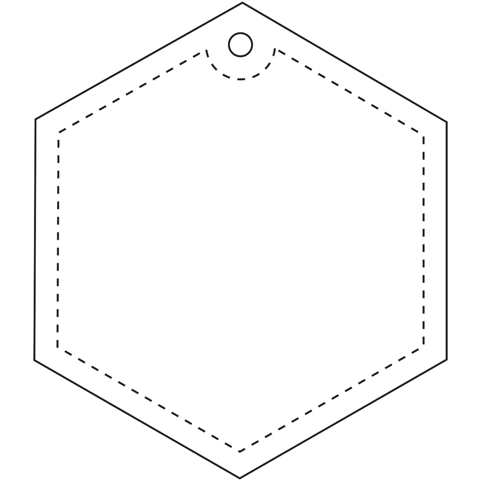 Attache hexagonale légère RFX™ H-12 en PVC réfléchissant 8