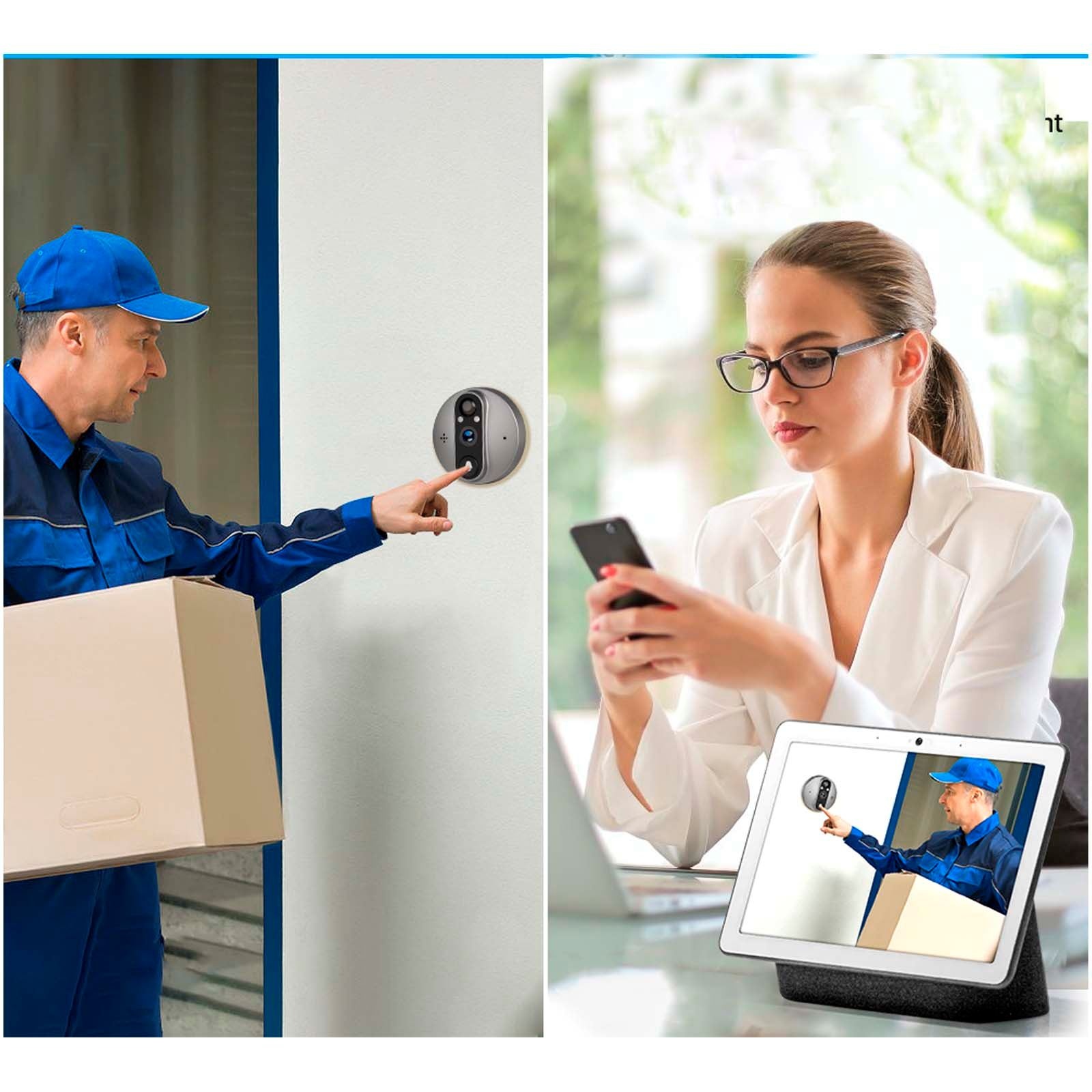 Judas pour porte intelligent avec Wi-Fi Prixton DV50 5
