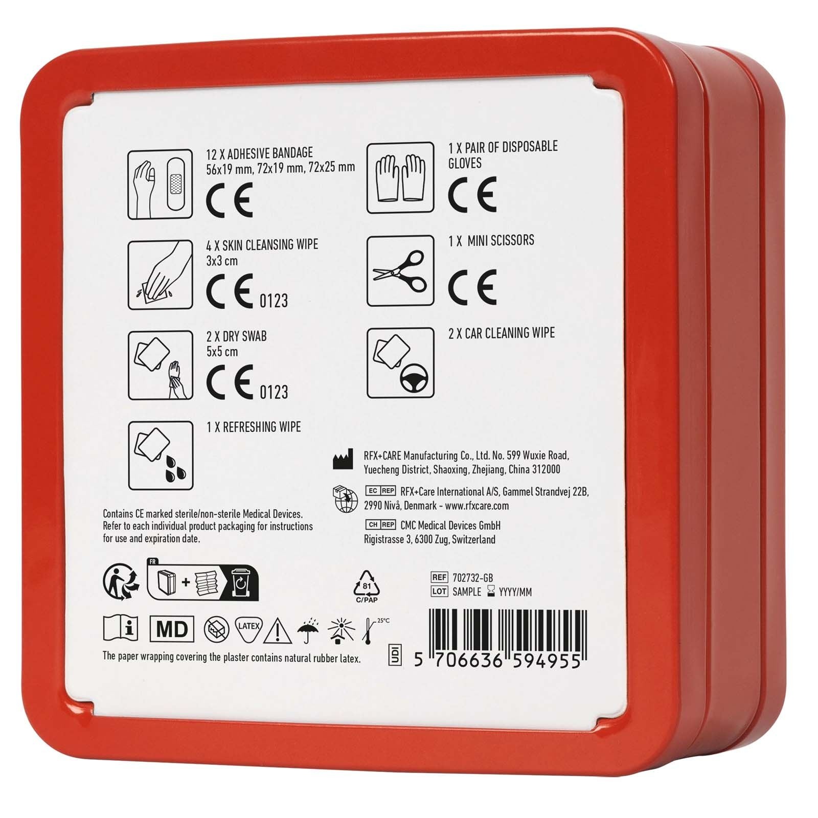 Kit de premiers secours en métal pour voiture MyKit 10
