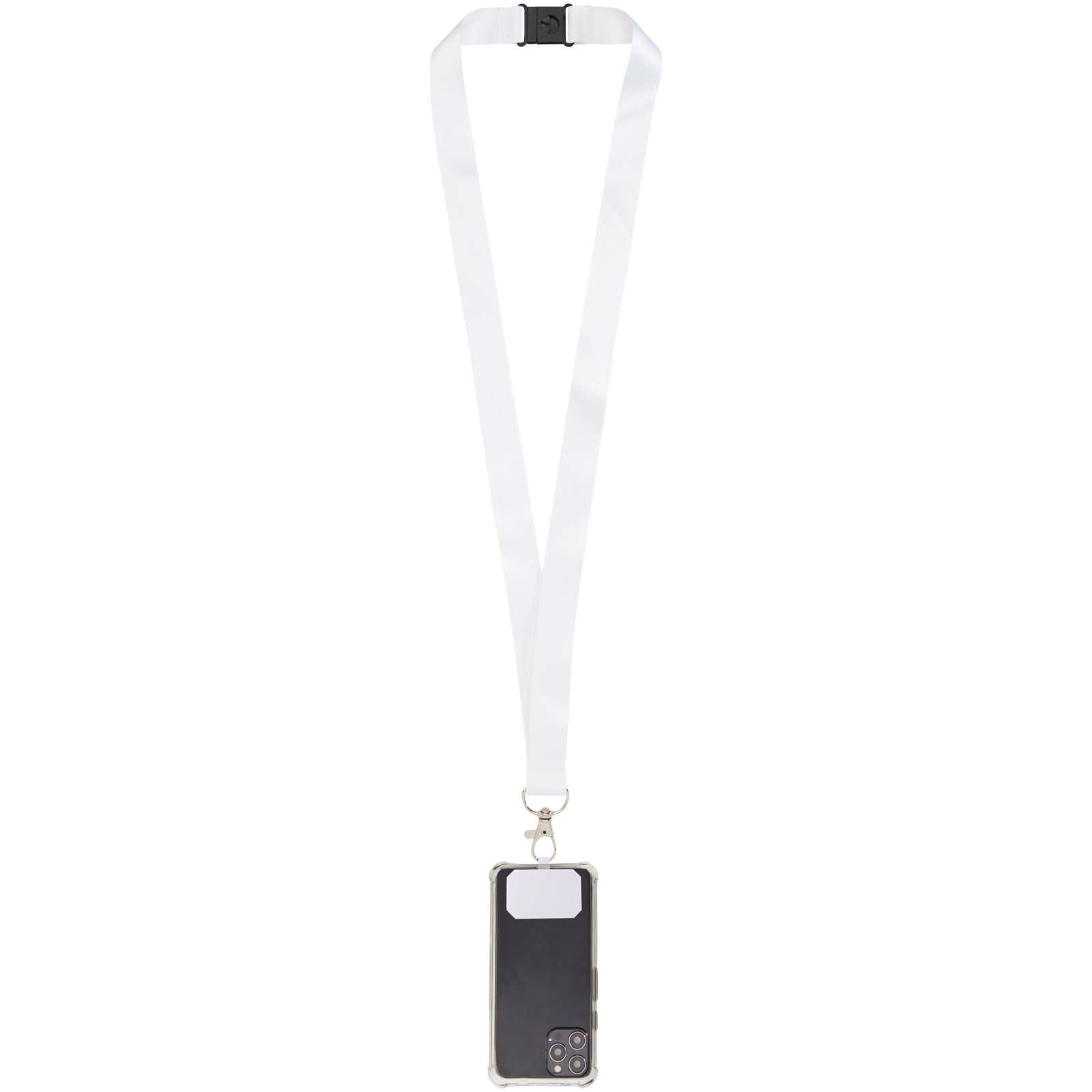 Tour de cou porte-téléphone Addie avec lanière de sécurité détachable et impression par sublimation 4