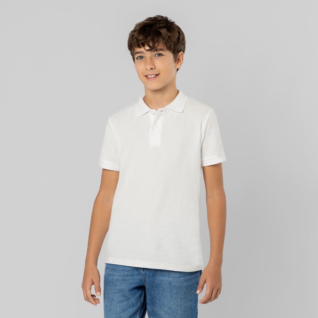Polo Enfant Blanc - Charles