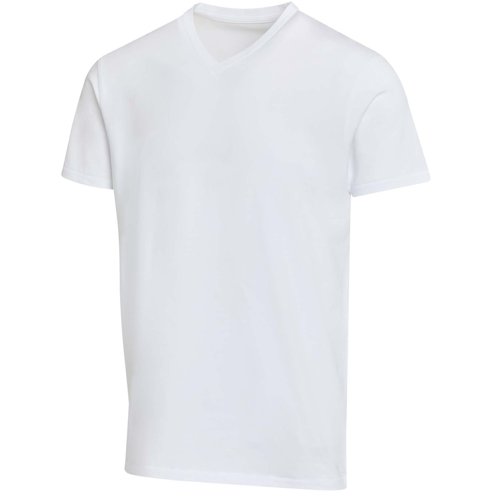 T-shirt unisexe en coton bio certifié OCS Balfour à manches courtes et col en V de 200 g/m² 2