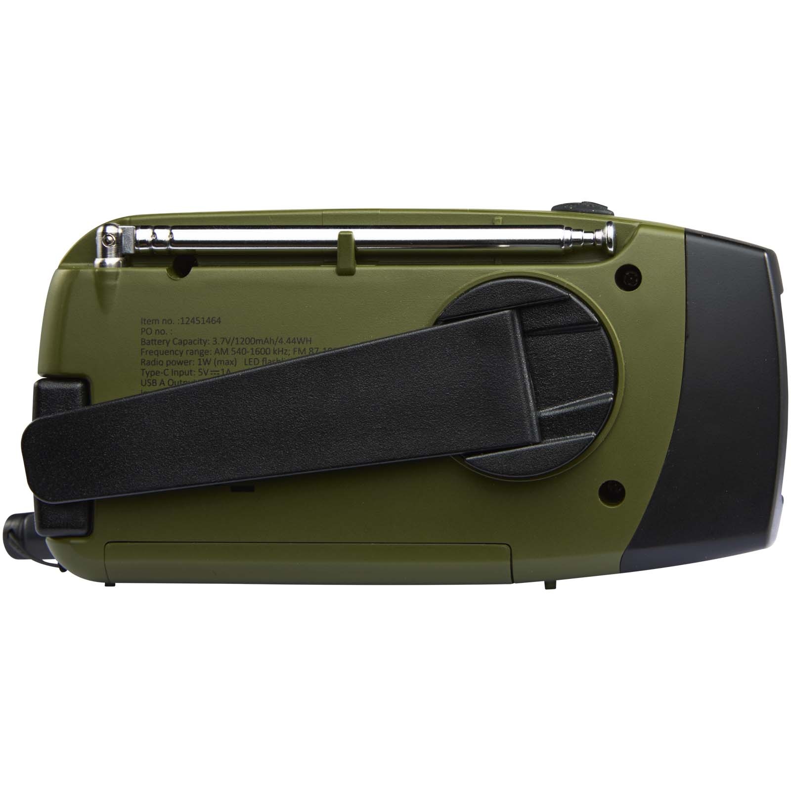 Radio d'urgence en plastique recyclé RCS Avior 6