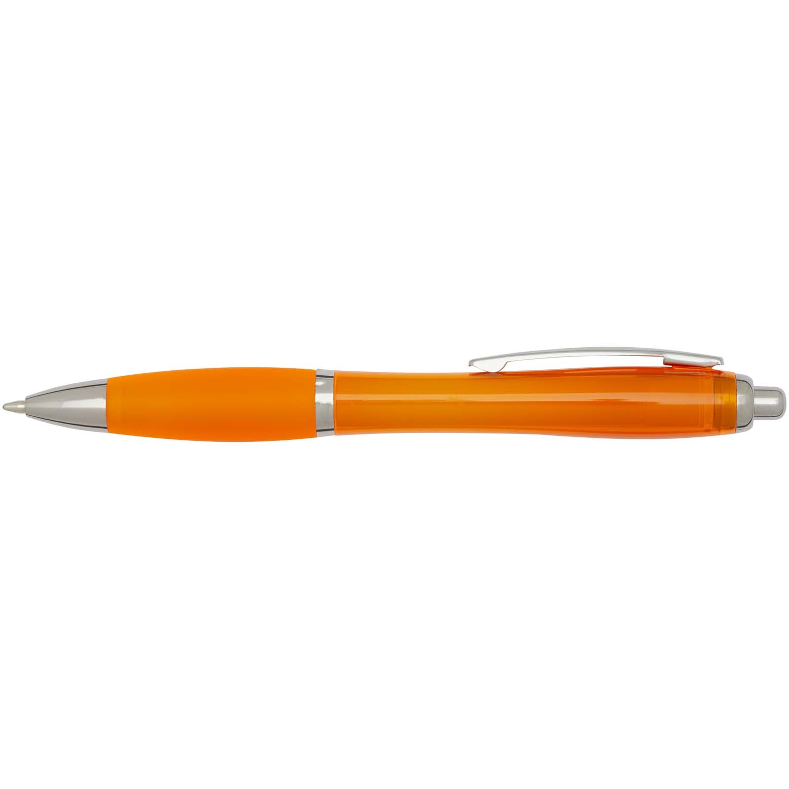 Stylo bille en plastique recyclé RCS avec corps et grip colorés (encre noire) Nash 31