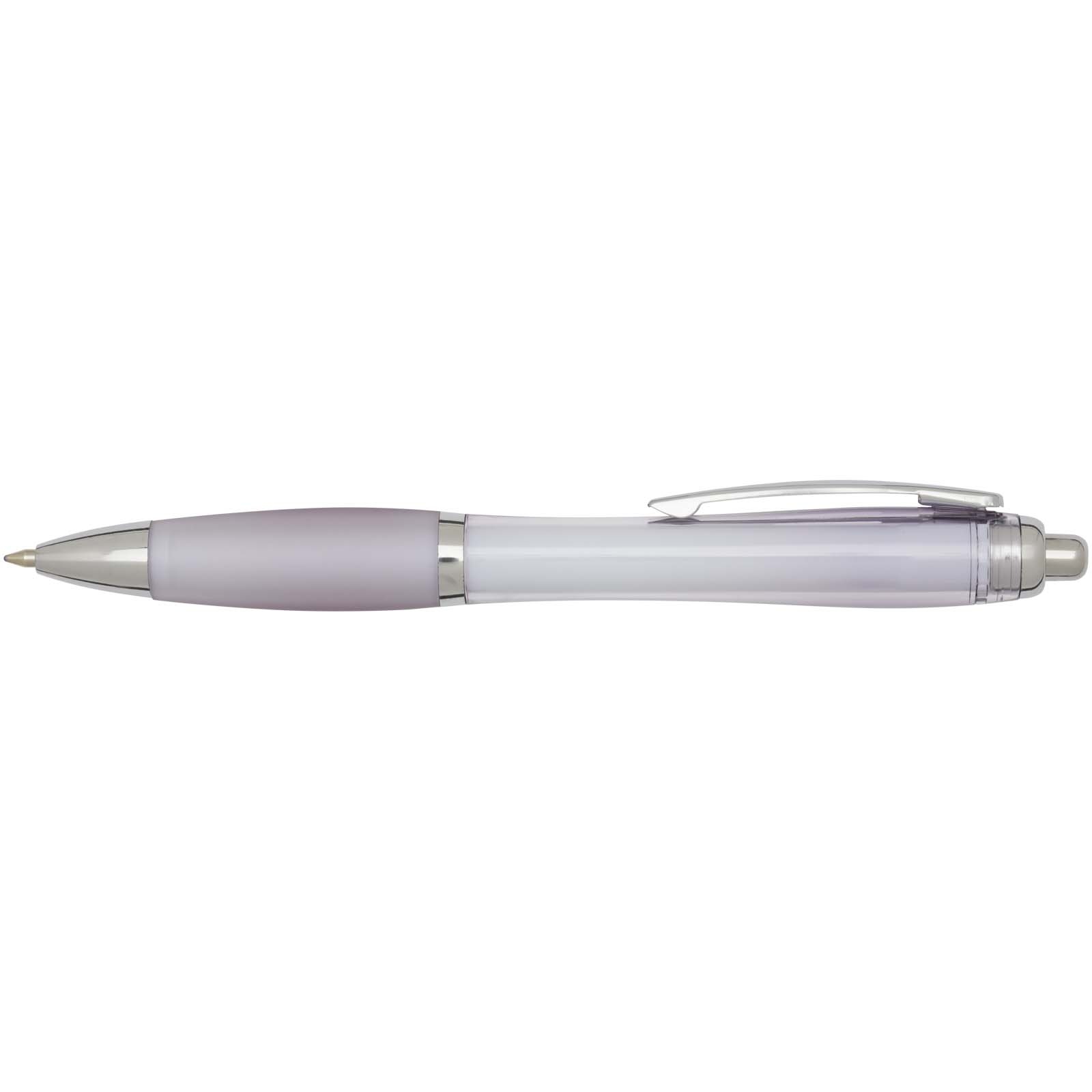Stylo bille en plastique recyclé RCS avec corps et grip colorés (encre noire) Nash 32
