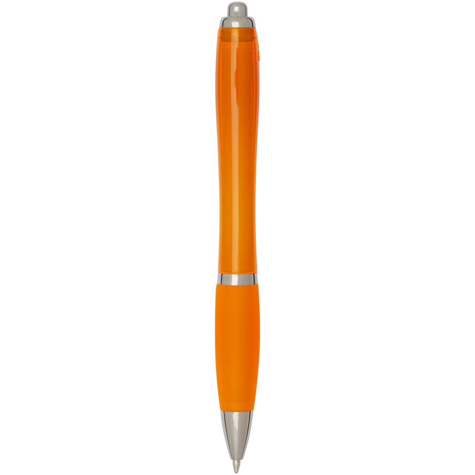Stylo bille en plastique recyclé RCS avec corps et grip colorés (encre noire) Nash 44