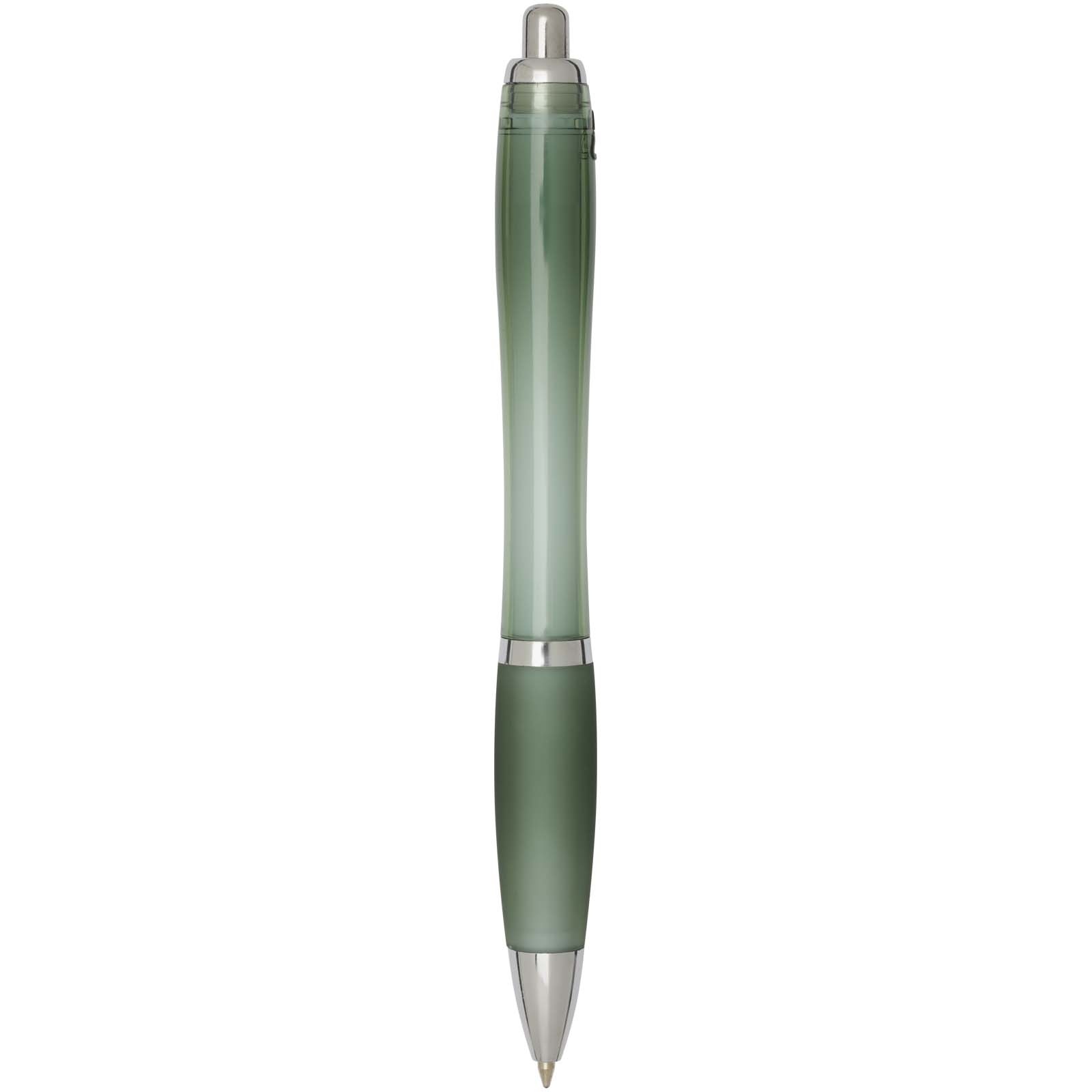 Stylo bille en plastique recyclé RCS avec corps et grip colorés (encre noire) Nash 51