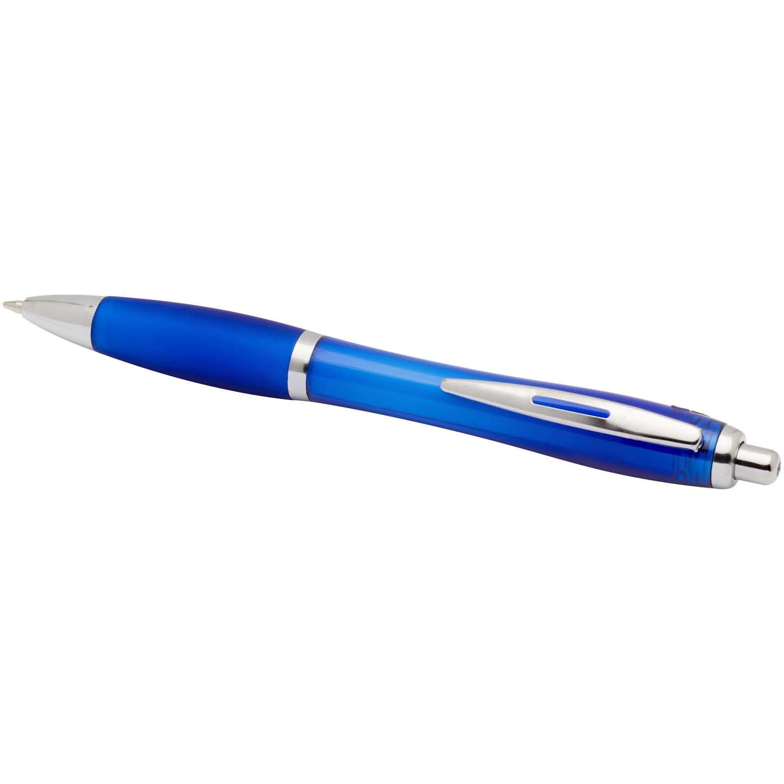 Stylo bille en plastique recyclé RCS avec corps et grip colorés (encre noire) Nash 61