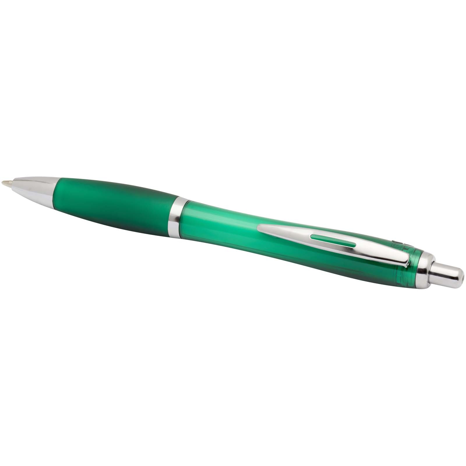 Stylo bille en plastique recyclé RCS avec corps et grip colorés (encre noire) Nash 63