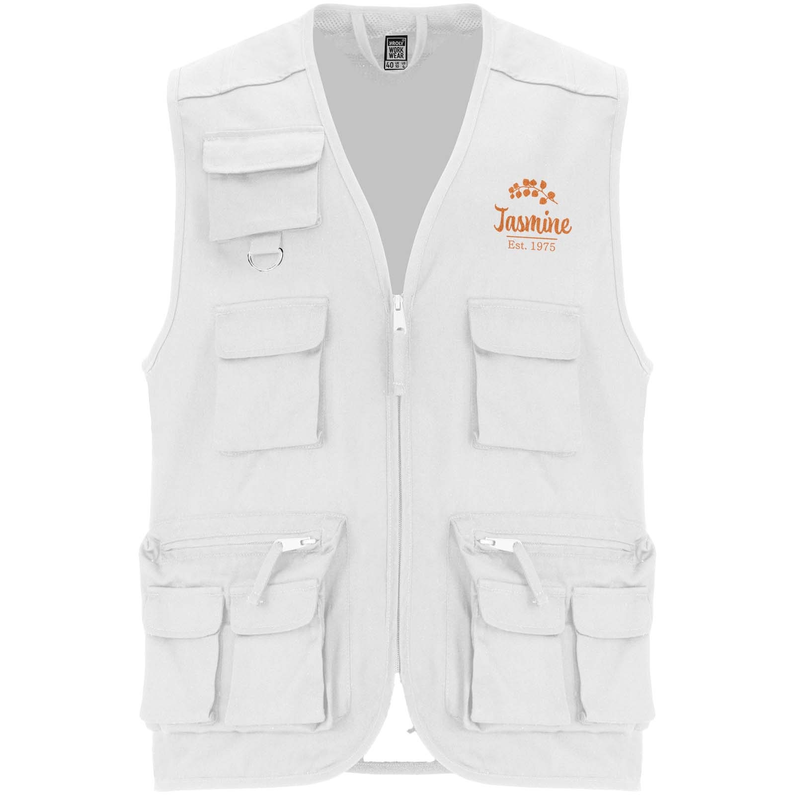 Gilet de travail multi-poches à col en V Venera de 200 g/m2 11