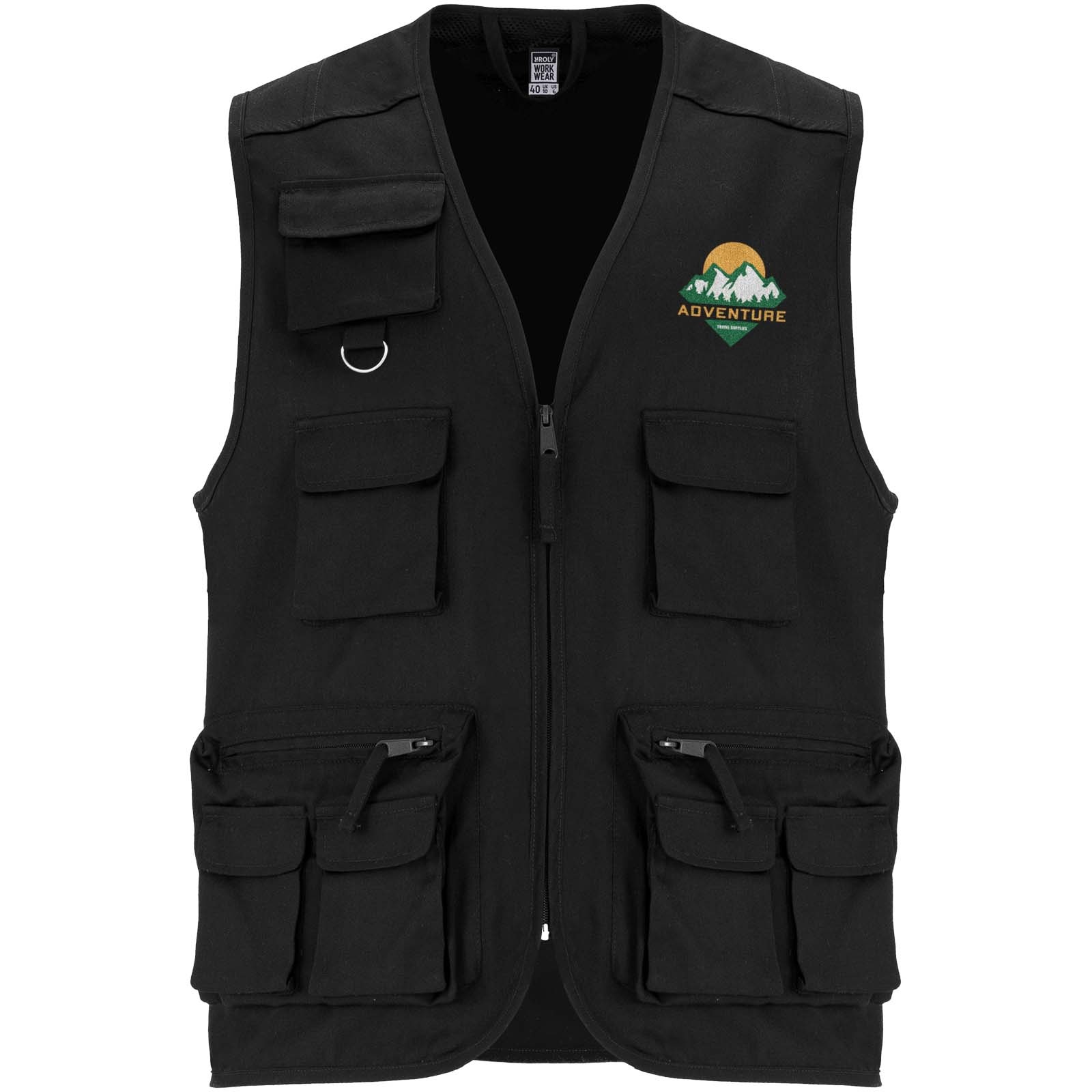 Gilet de travail multi-poches à col en V Venera de 200 g/m2 12