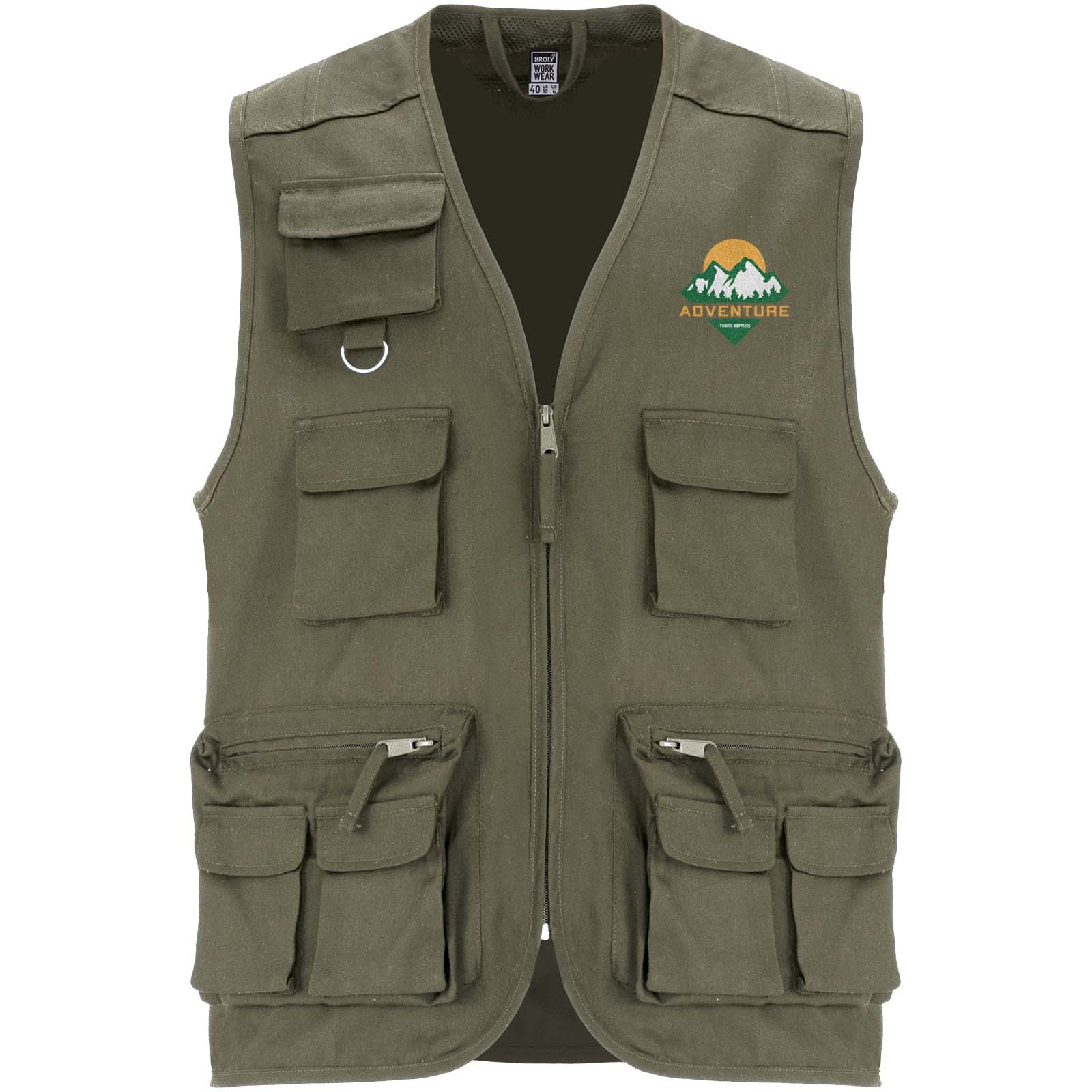 Gilet de travail multi-poches à col en V Venera de 200 g/m2 15