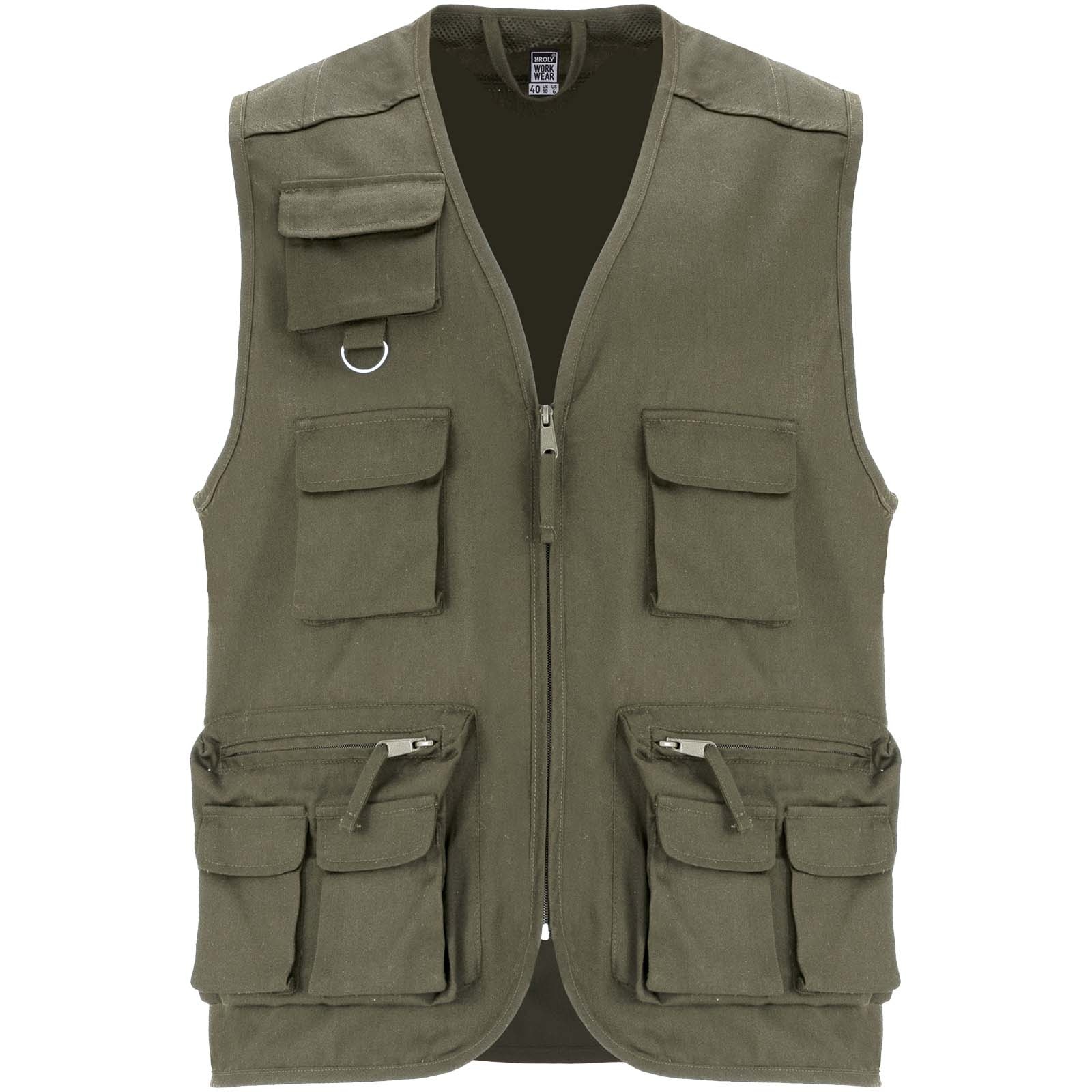Gilet de travail multi-poches à col en V Venera de 200 g/m2 8