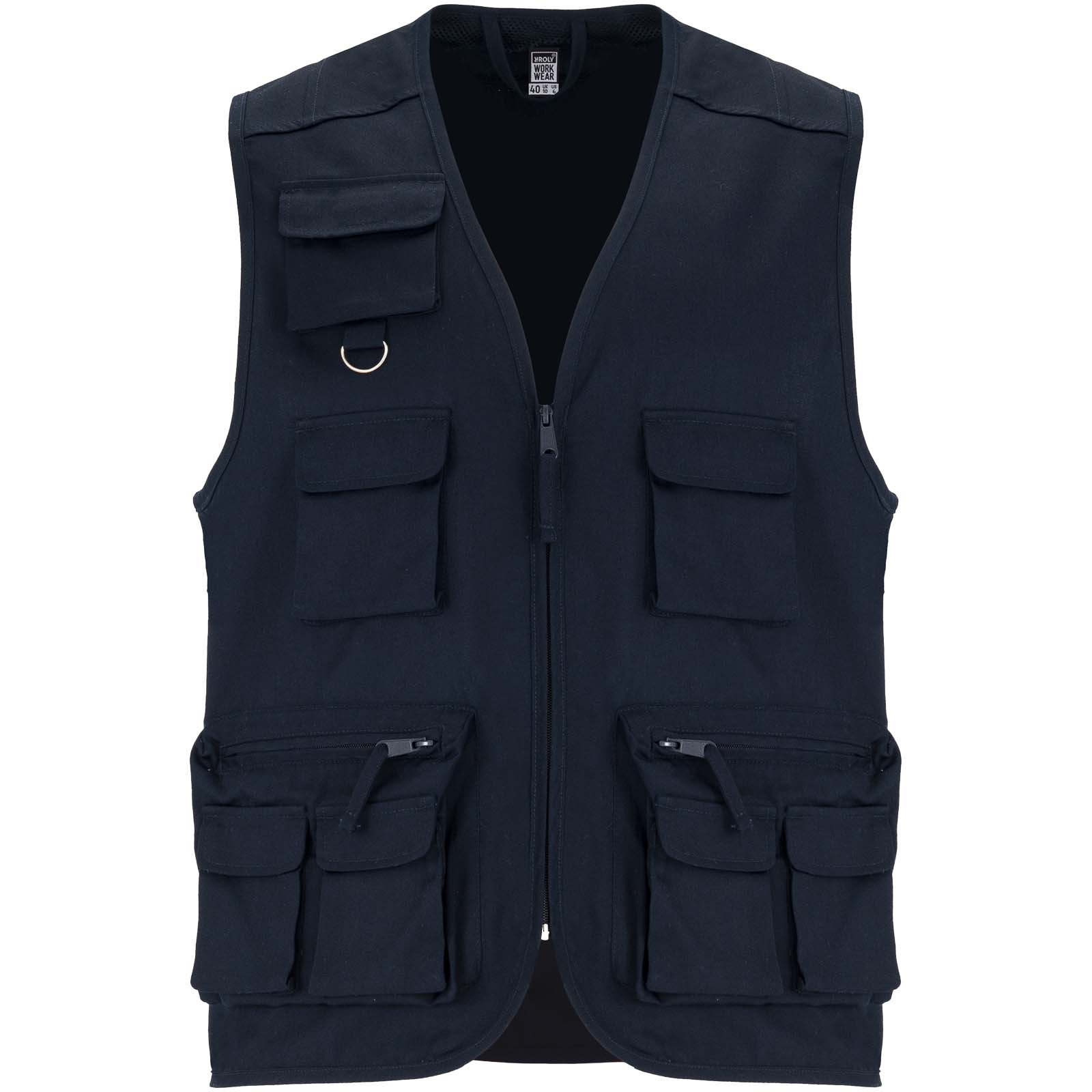 Gilet de travail multi-poches à col en V Venera de 200 g/m2 3