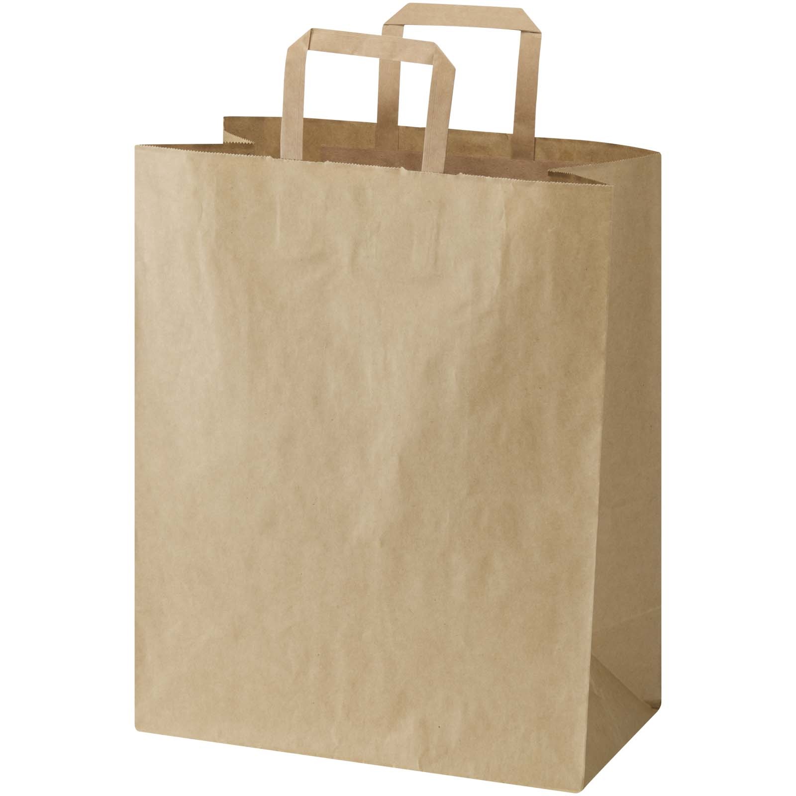 Sac en papier Kraft 80 à 90 g/m2 avec poignées plates 32 x 17 x 39 cm 7