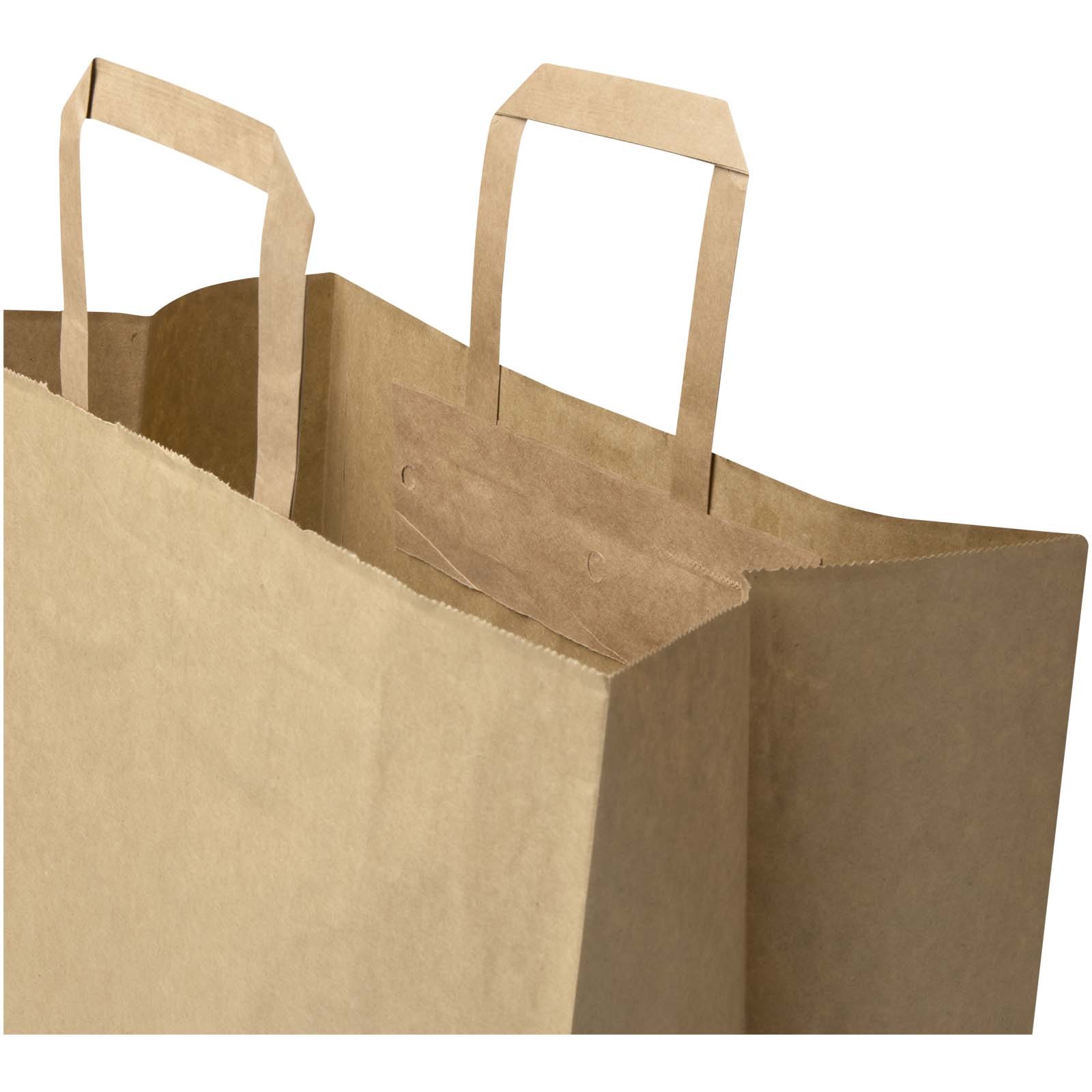 Sac en papier Kraft 80 à 90 g/m2 avec poignées plates 32 x 17 x 39 cm 9