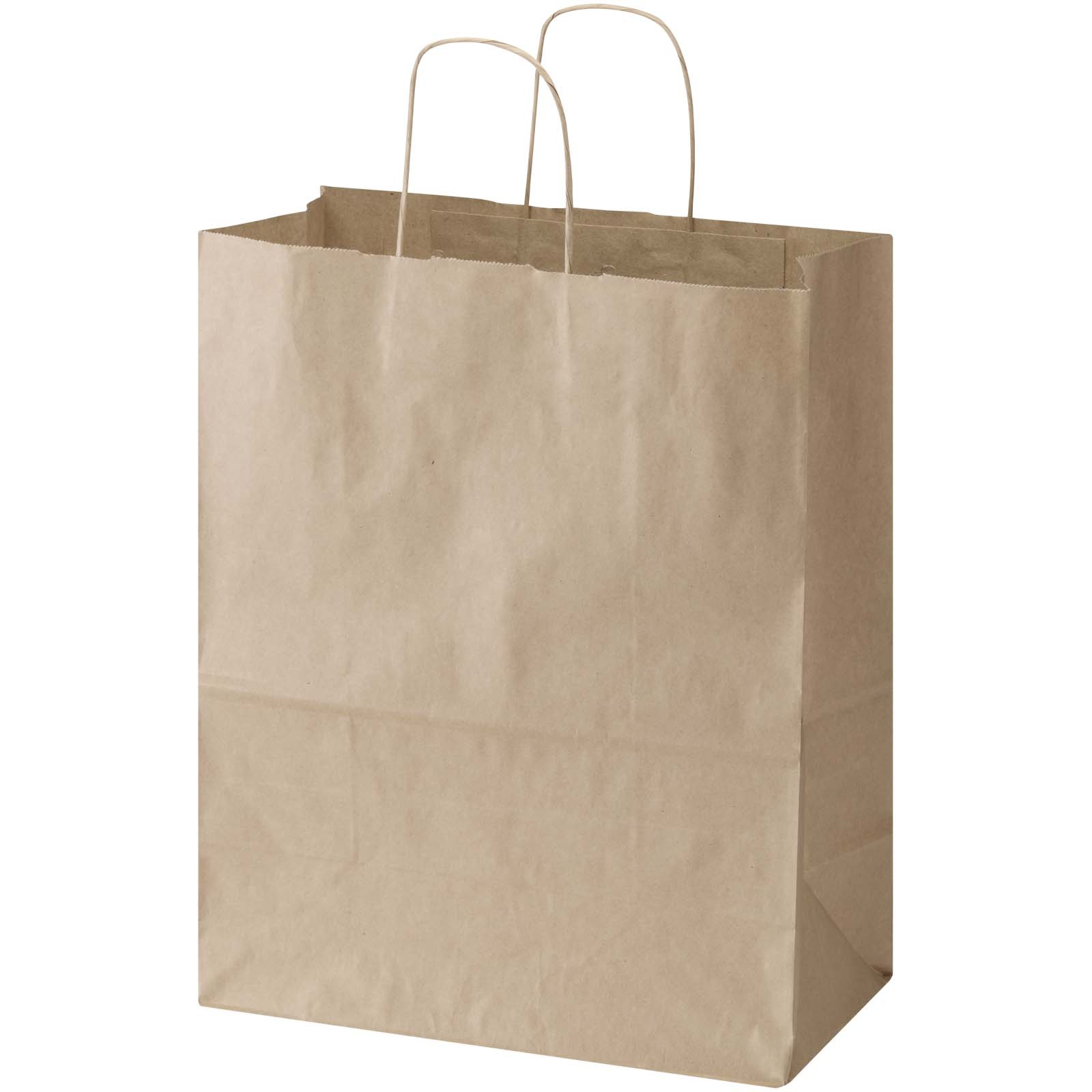 Sac en papier Kraft 80 à 90 g/m2 avec poignées torsadées 25 x 15 x 32 cm 7