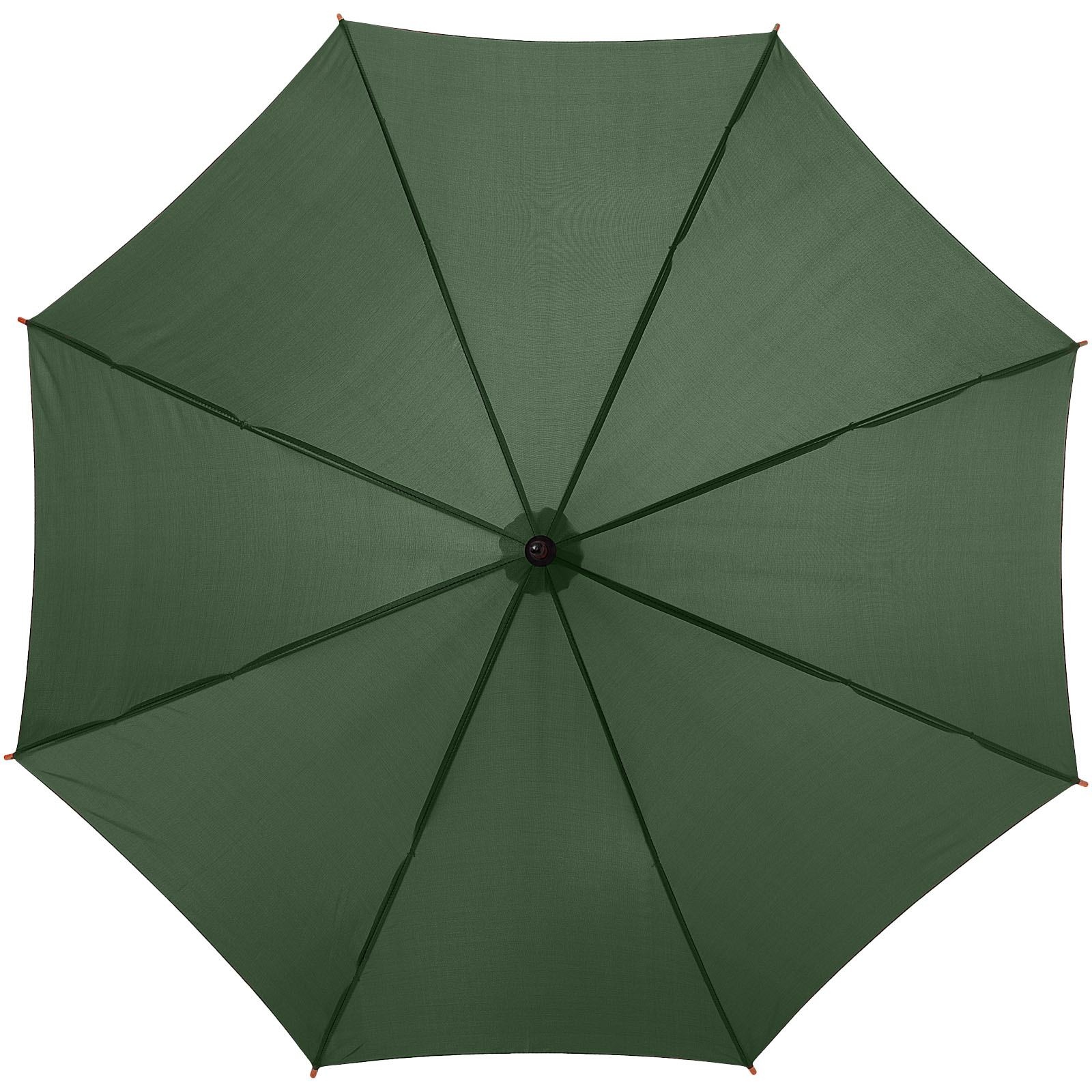 Parapluie 23" à ouverture automatique, poignée et mât en bois 9